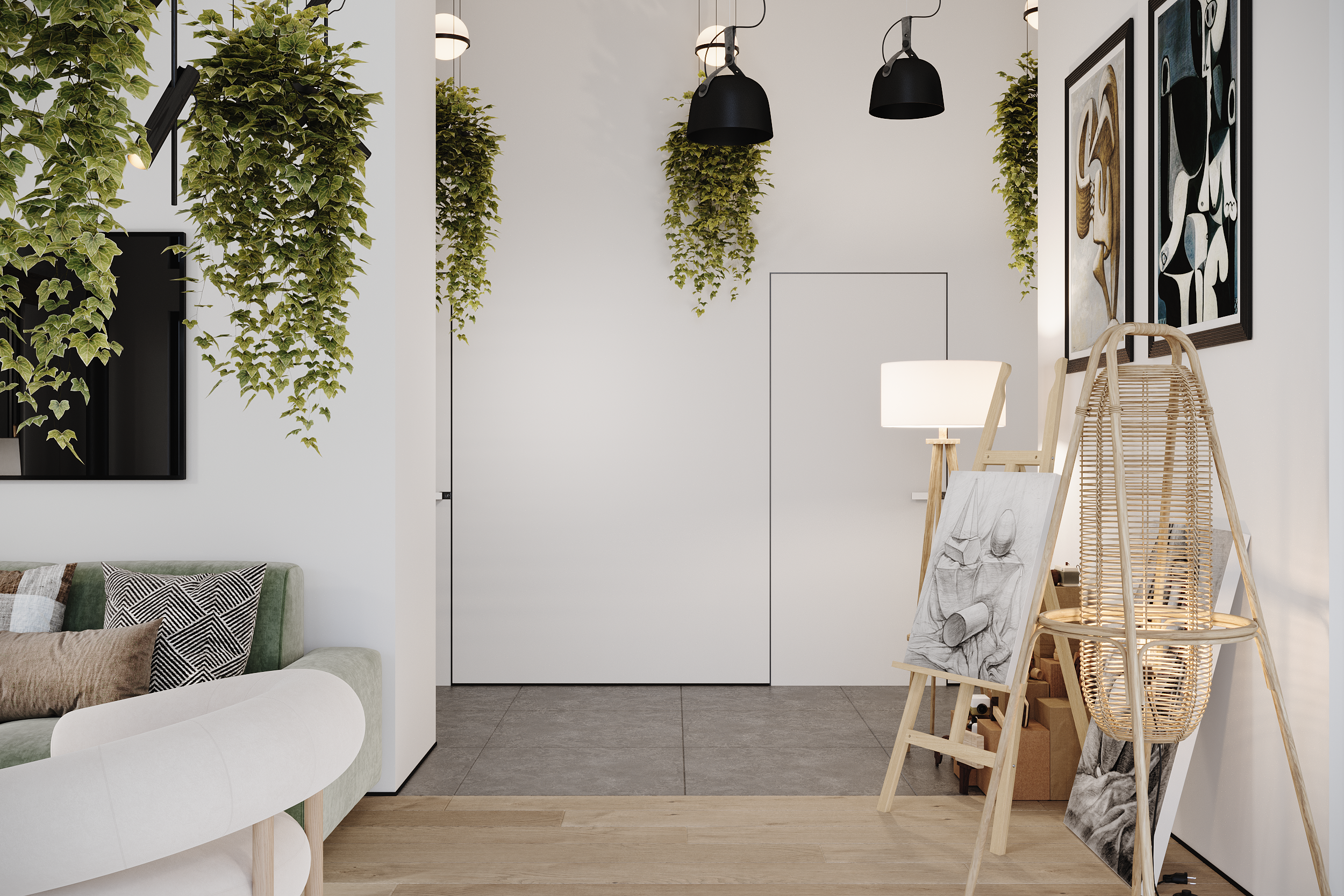 Интерьер загородного дома. Студия 3d визуализации Arcviz