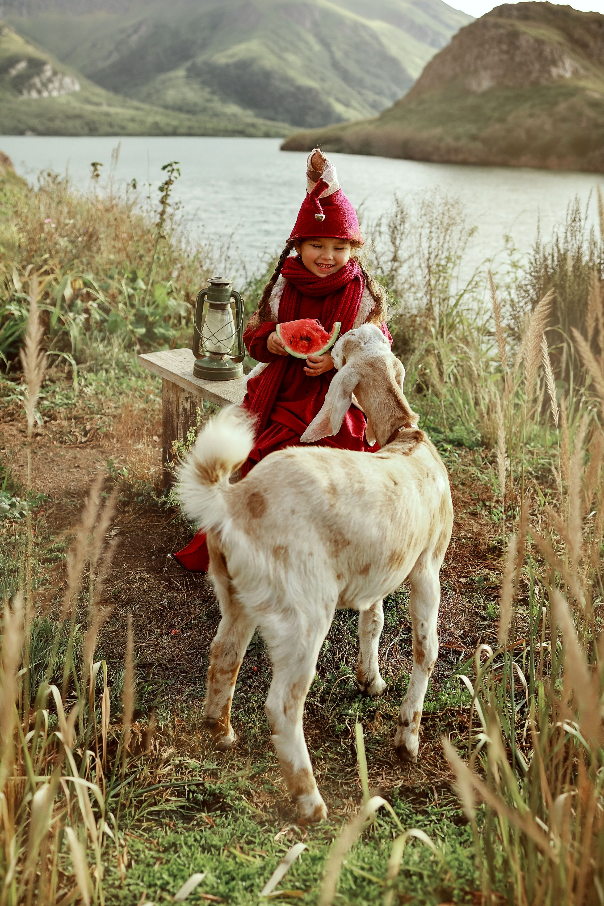Детская фотосессия с козочкой. Иванова Ирина Свадебный и семейный фотограф г. Уфа