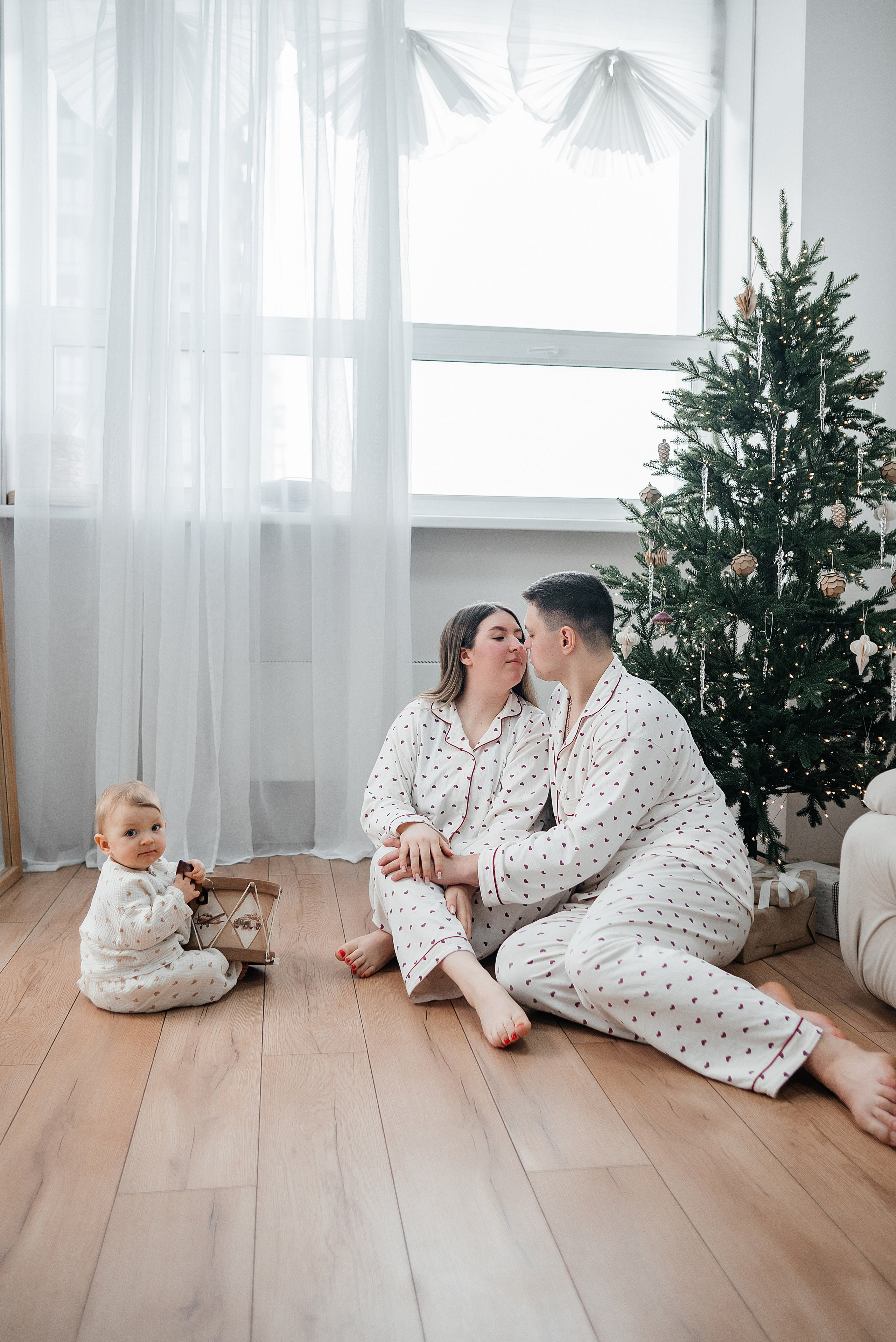 Семейная съемка к Новому году. Фотограф Анастасия Фомина