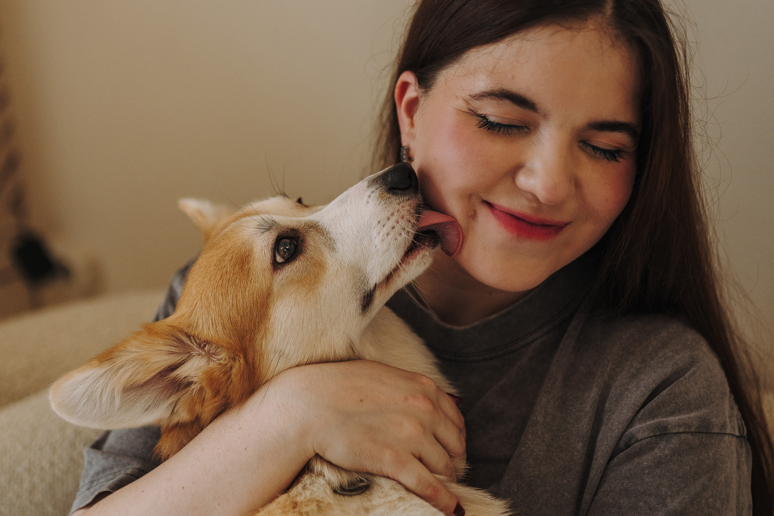 Александра и Бри. Фотограф анималист в Спб недорого Олеся Майорова