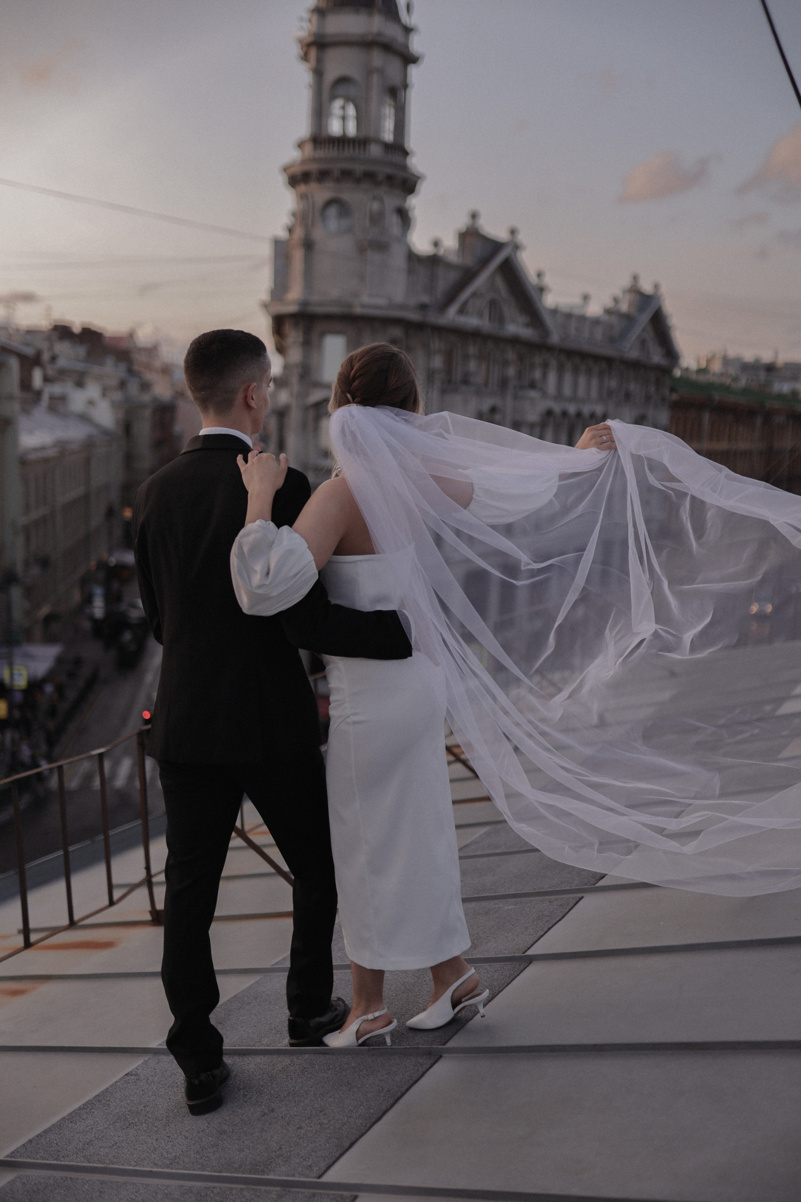 Крыши Петербурга. Свадебный фотограф в Москве и Санкт- Петербурге Алина Сараева