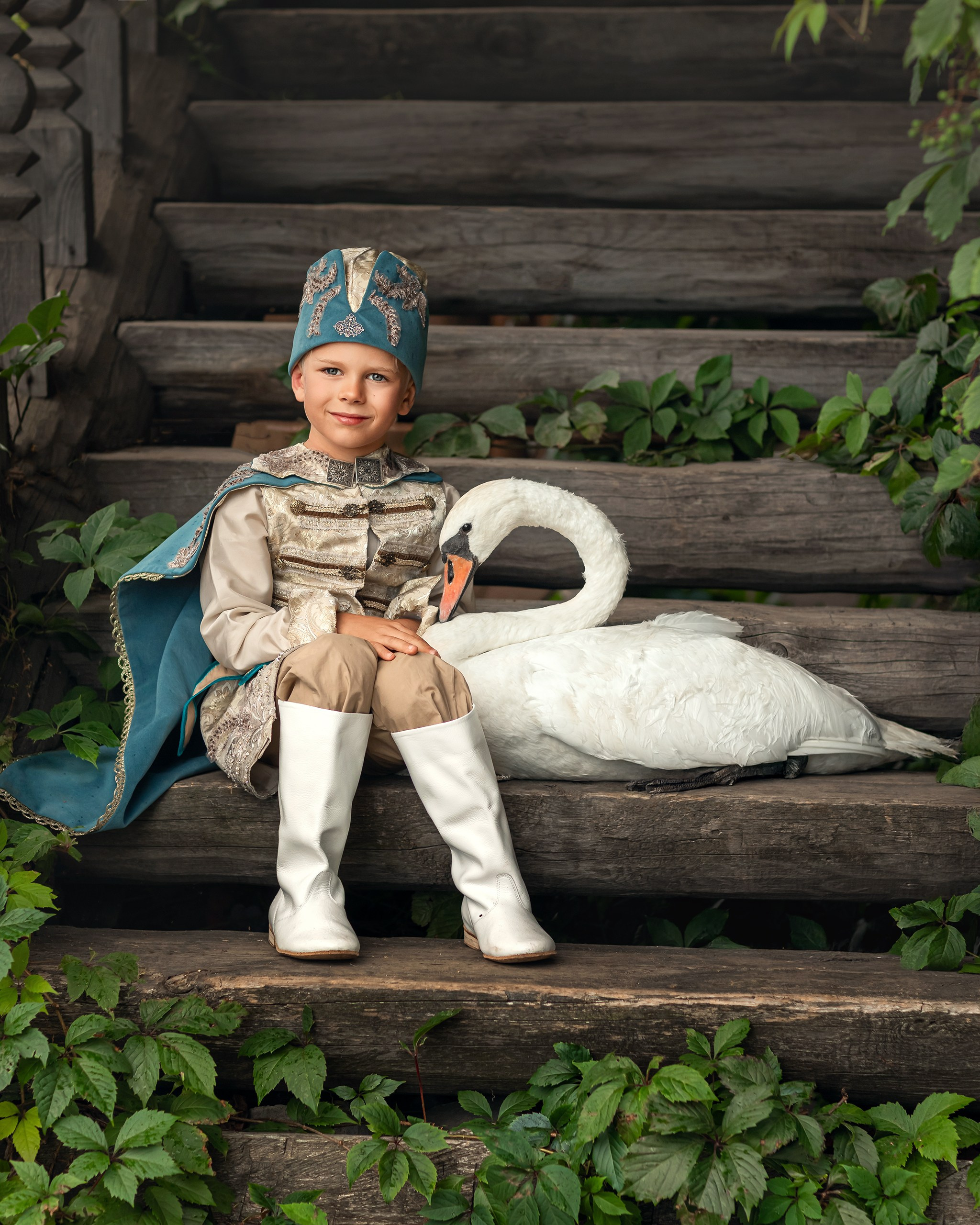 Семейная съемка с животными. Детский и семейный фотограф Елена Михайлова в Москве