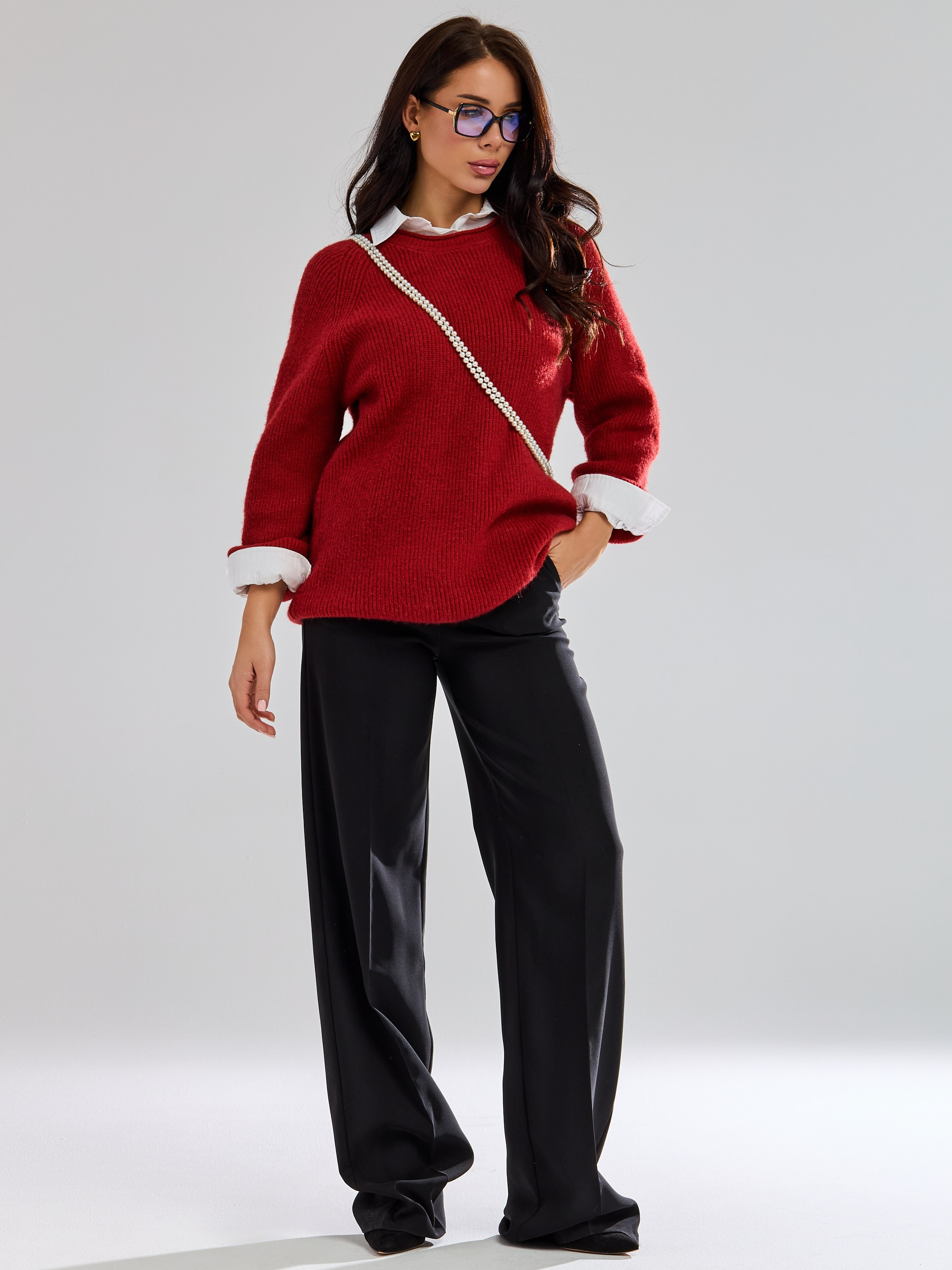 Брюки широкие из трикотажа. Главная