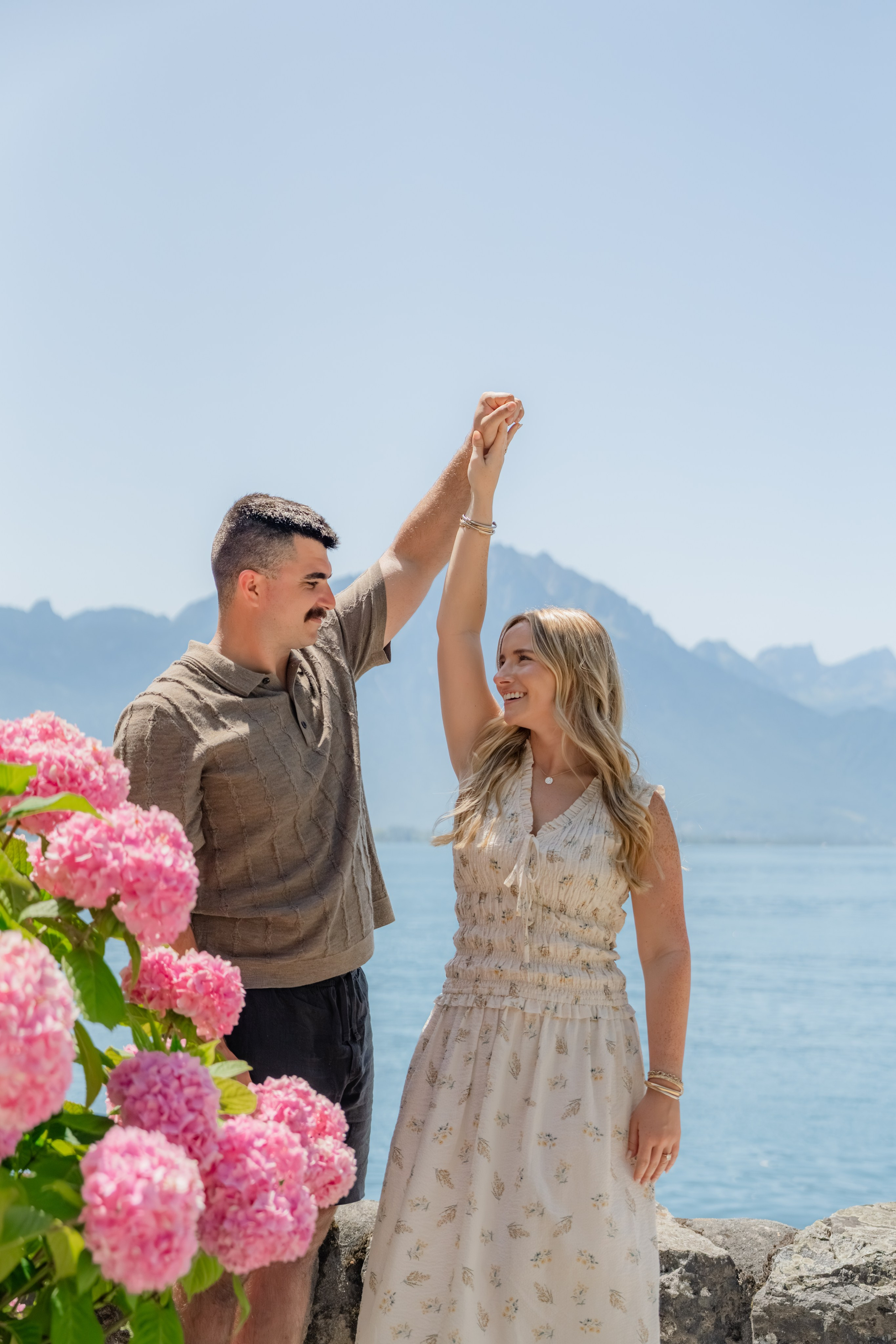 Brooklyn & Dakota | Proposal Montreux. Профессиональный свадебный фотограф в Женеве и Швейцарии | Таня Вовчецкая