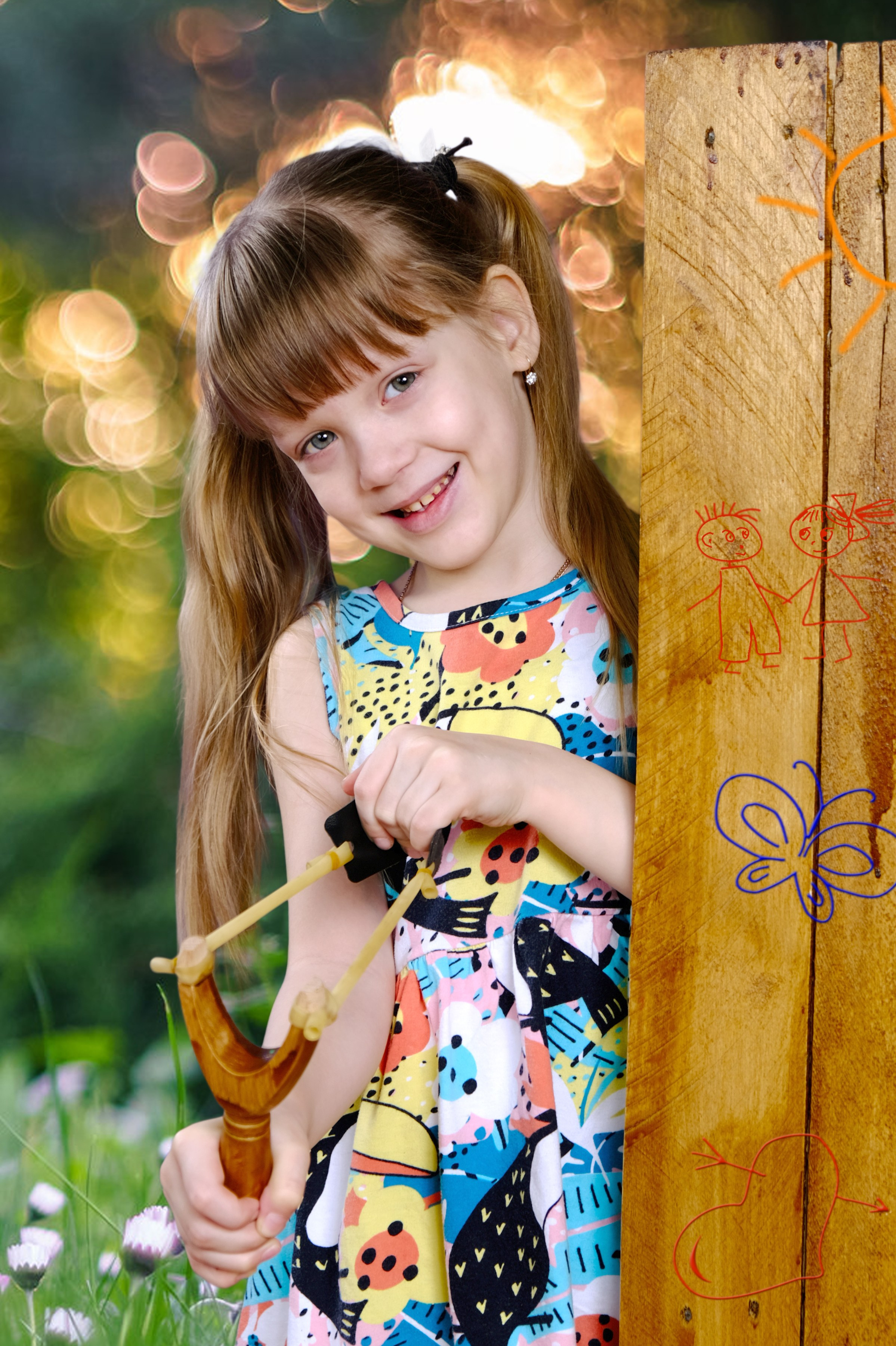 На самокате. ФотоАрт