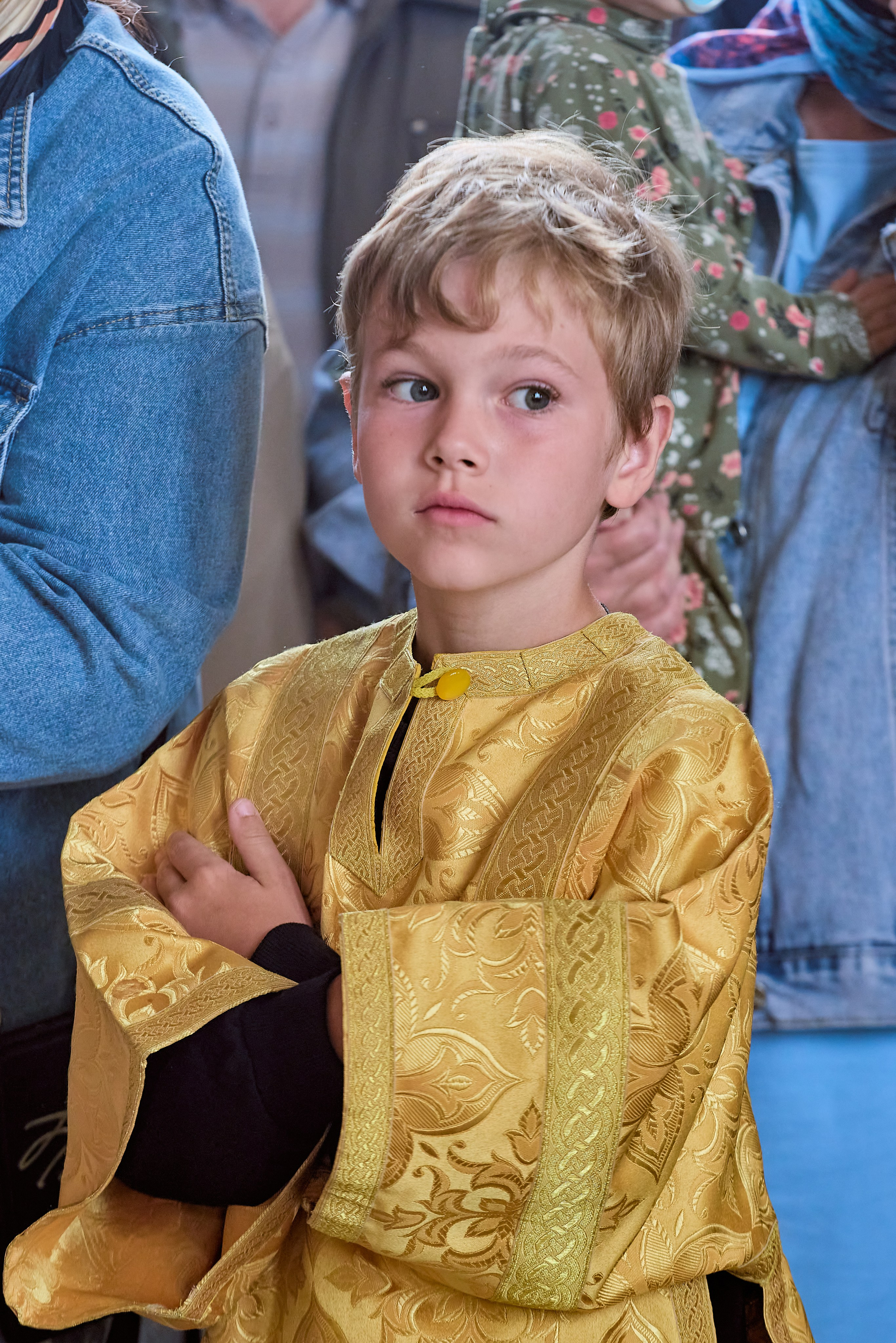 Детский портрет алтарника на праздник Преображение Господа Бога и Спаса нашего Иисуса Христа