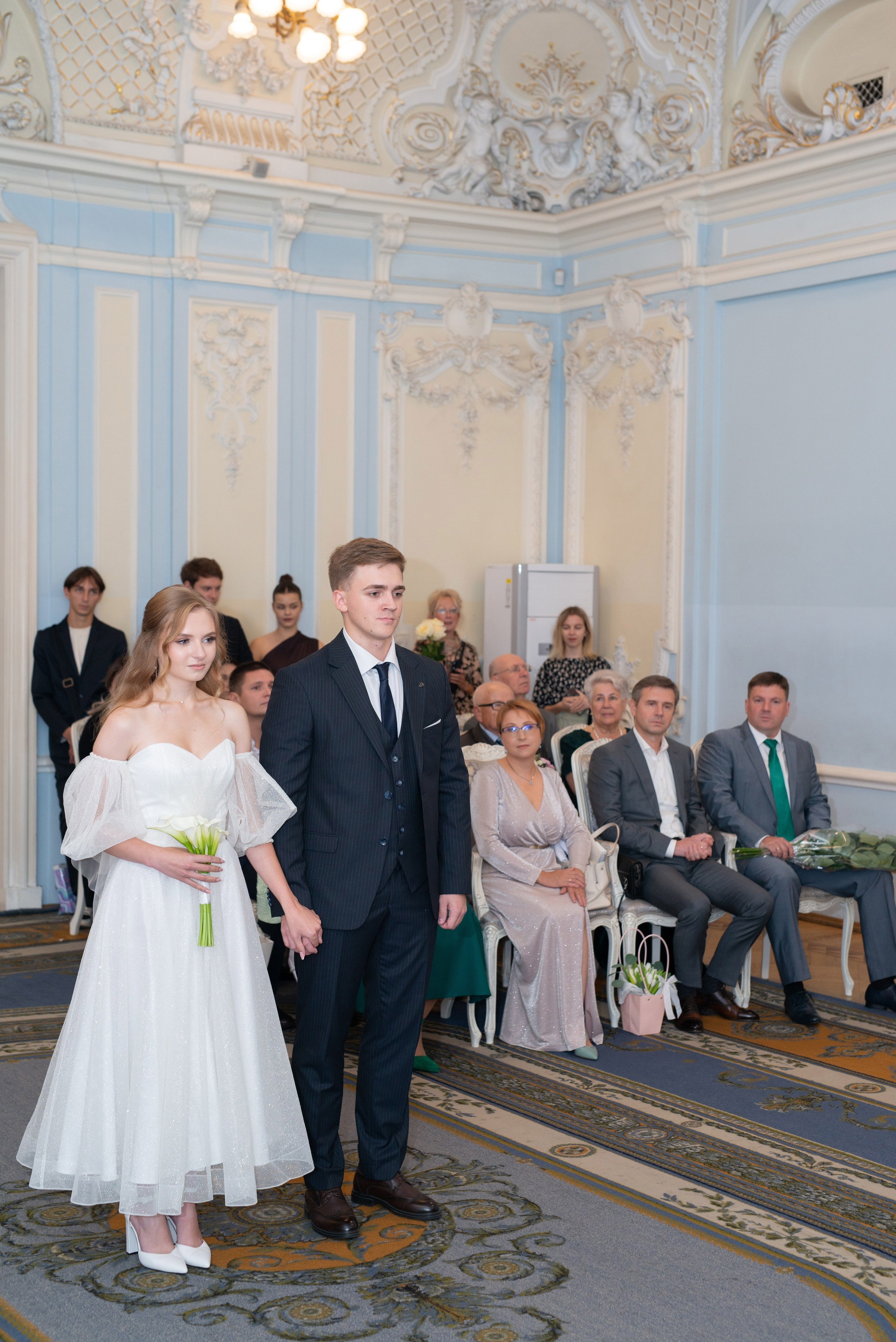 Анастасия и Михаил (Второй Дворец Бракосочетания на Фурштатской улице 52, фотосессия в Таврическом парке). Портретный, семейный и свадебный фотограф в Санкт-Петербурге и в Пушкине Ширяев Денис