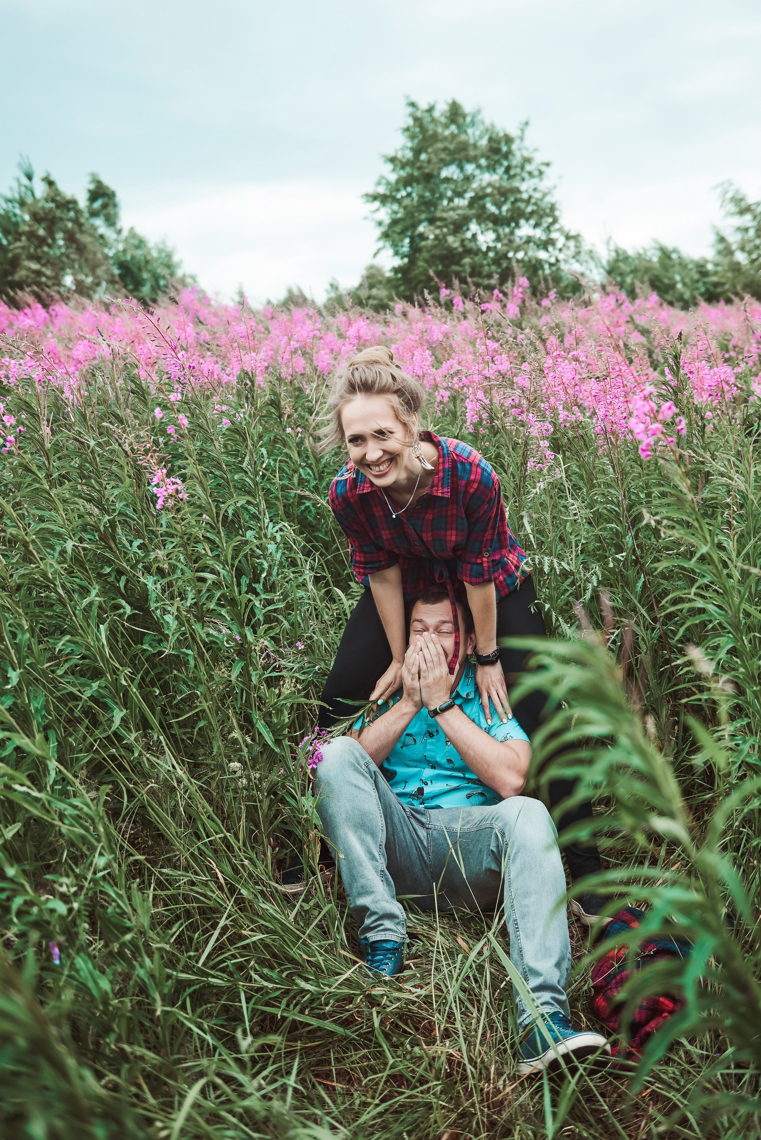 Александра и Вячеслав (фотосессия Love story на природе). Портретный, семейный и свадебный фотограф в Санкт-Петербурге и в Пушкине Ширяев Денис