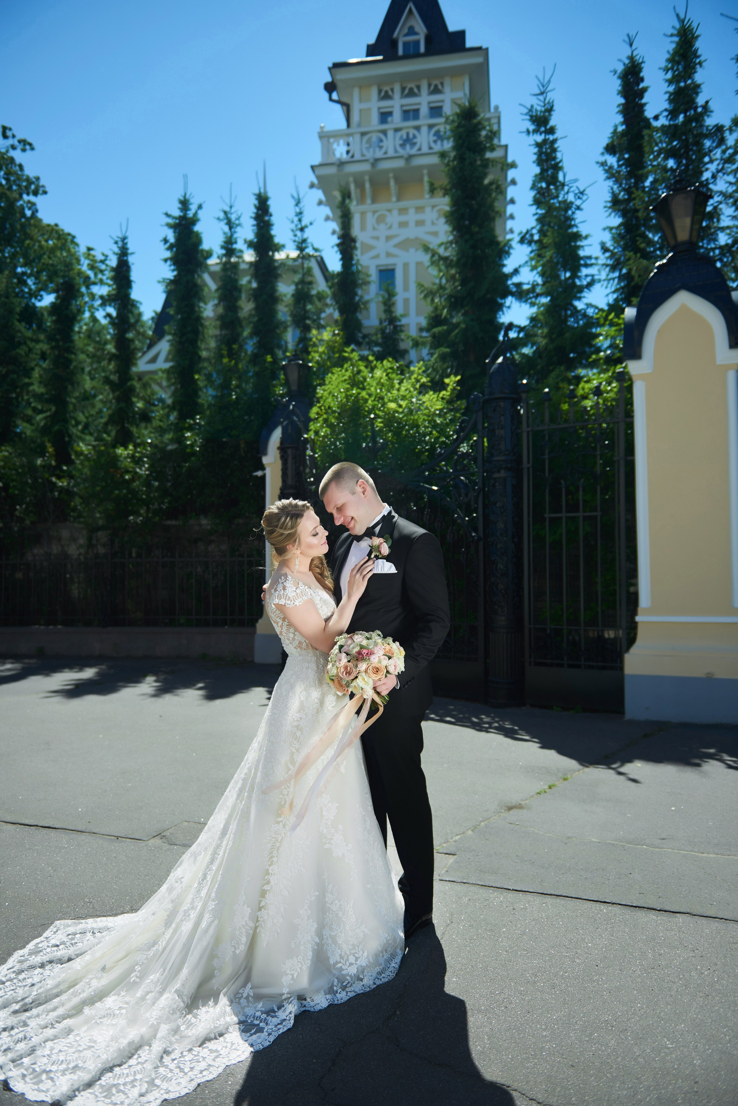 Юлия и Антон (Первый Дворец Бракосочетания, прогулка на Елагином острове). Портретный, семейный и свадебный фотограф в Санкт-Петербурге и в Пушкине Ширяев Денис