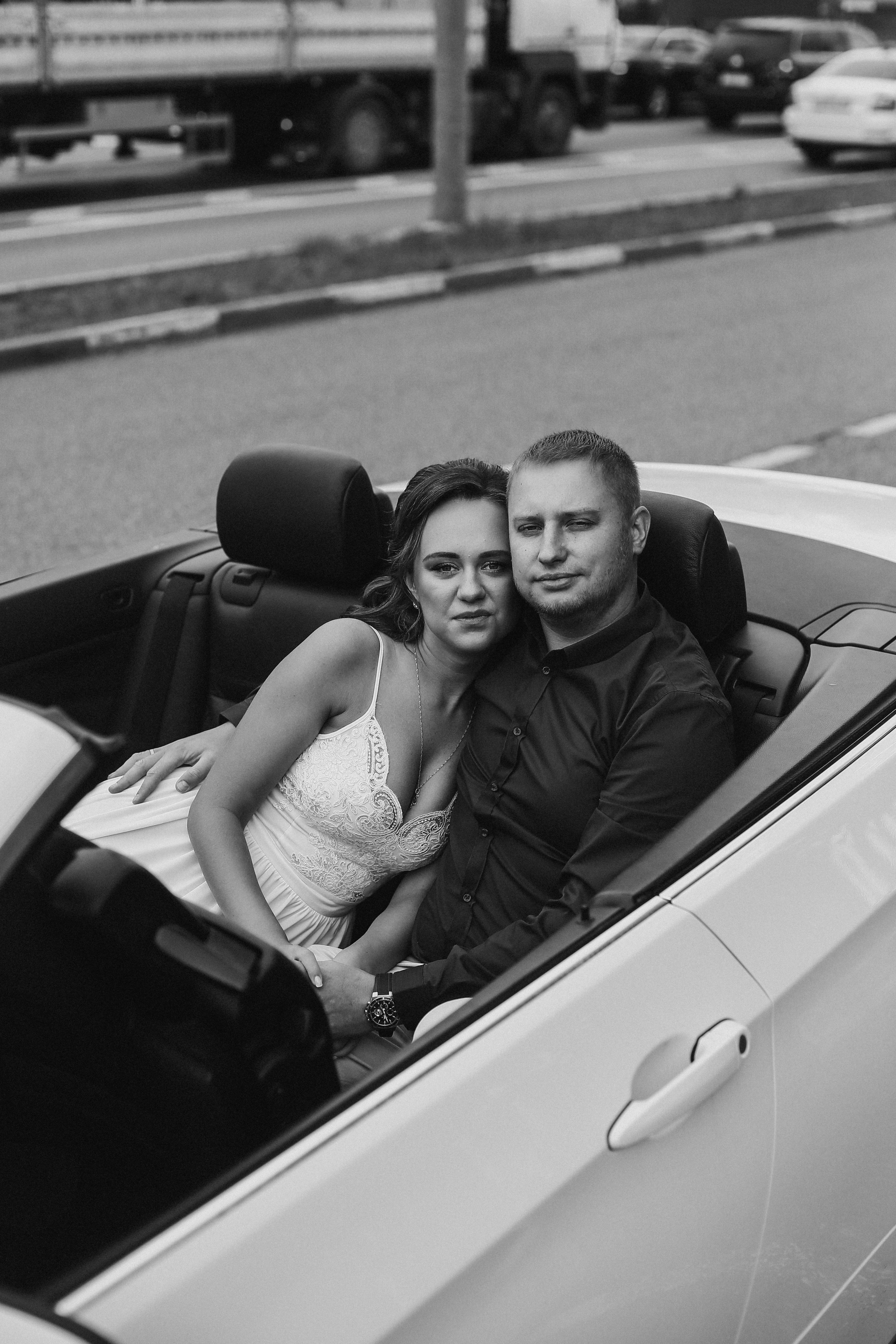 Свадебная прогулка в Ч\Б. Фотограф Антон Чупринин