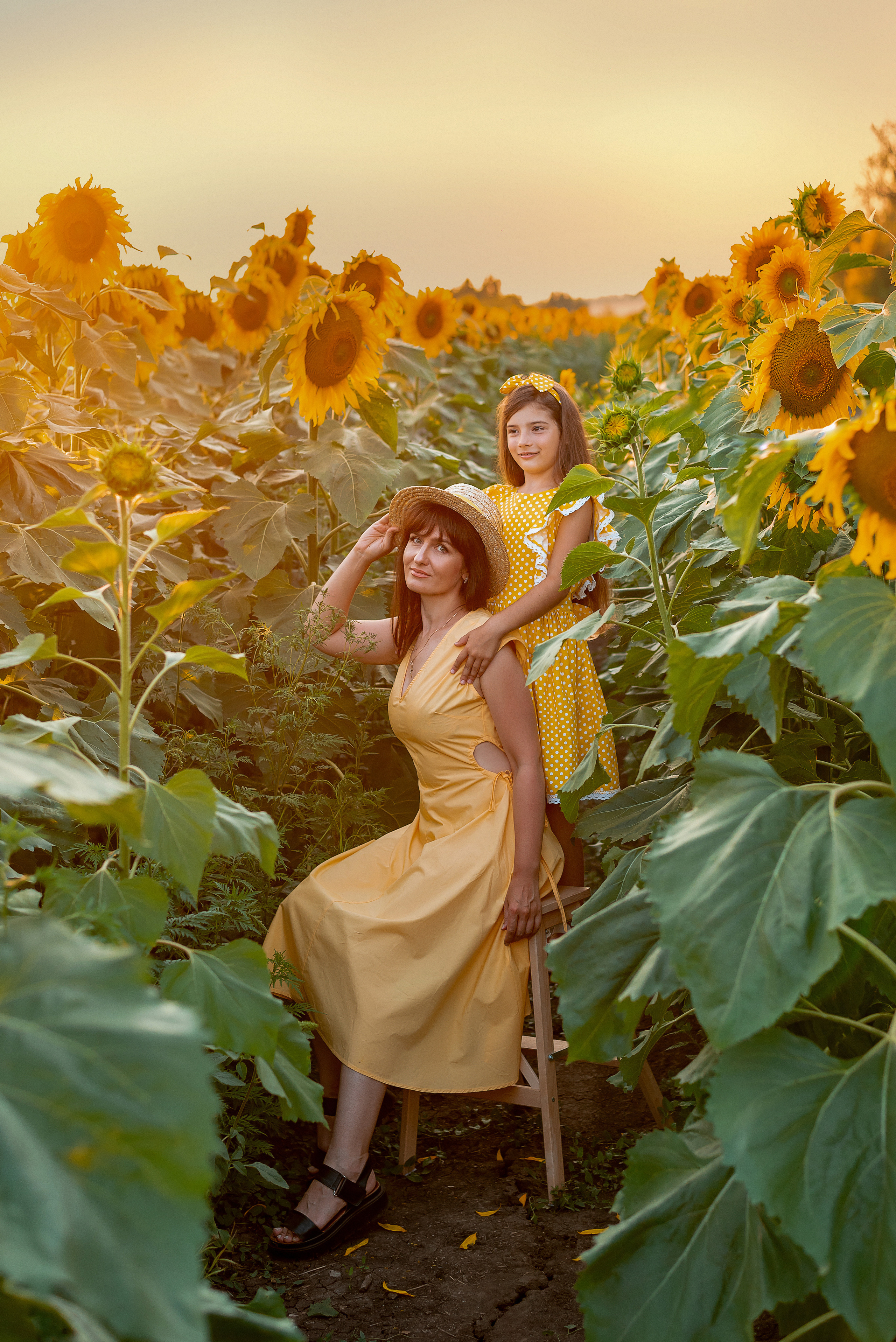 Семейная съемка в подсолнухах. Семейный и детский фотограф Наталья Горда
