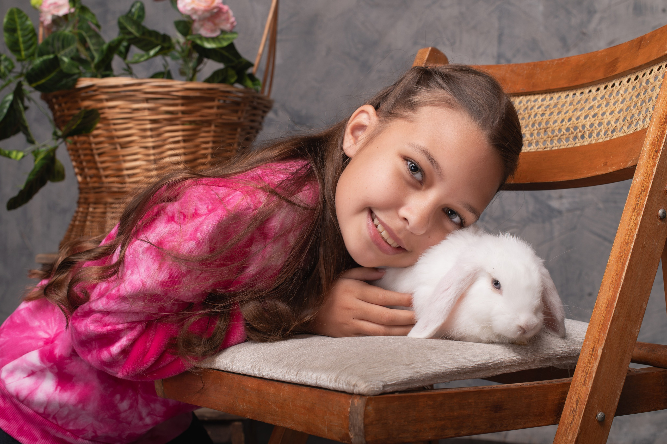 Дети и кролик. Детский фотограф в Новокузнецке Николай Чекалин