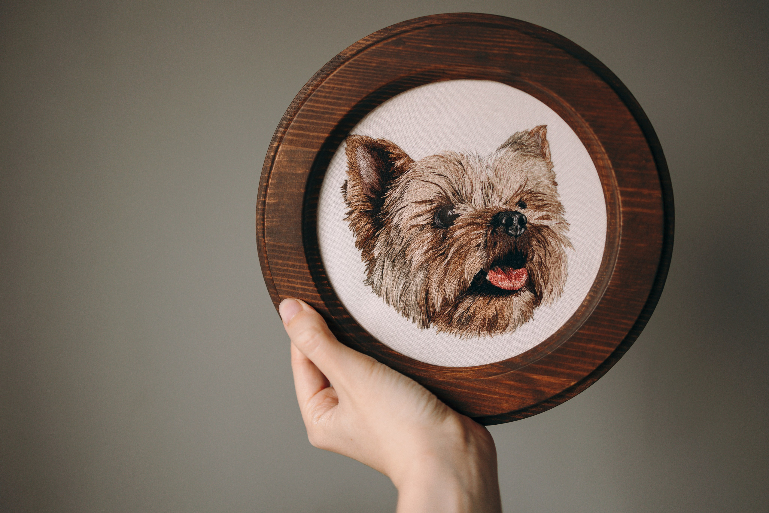 Портфолио. Портретная вышивка питомцев