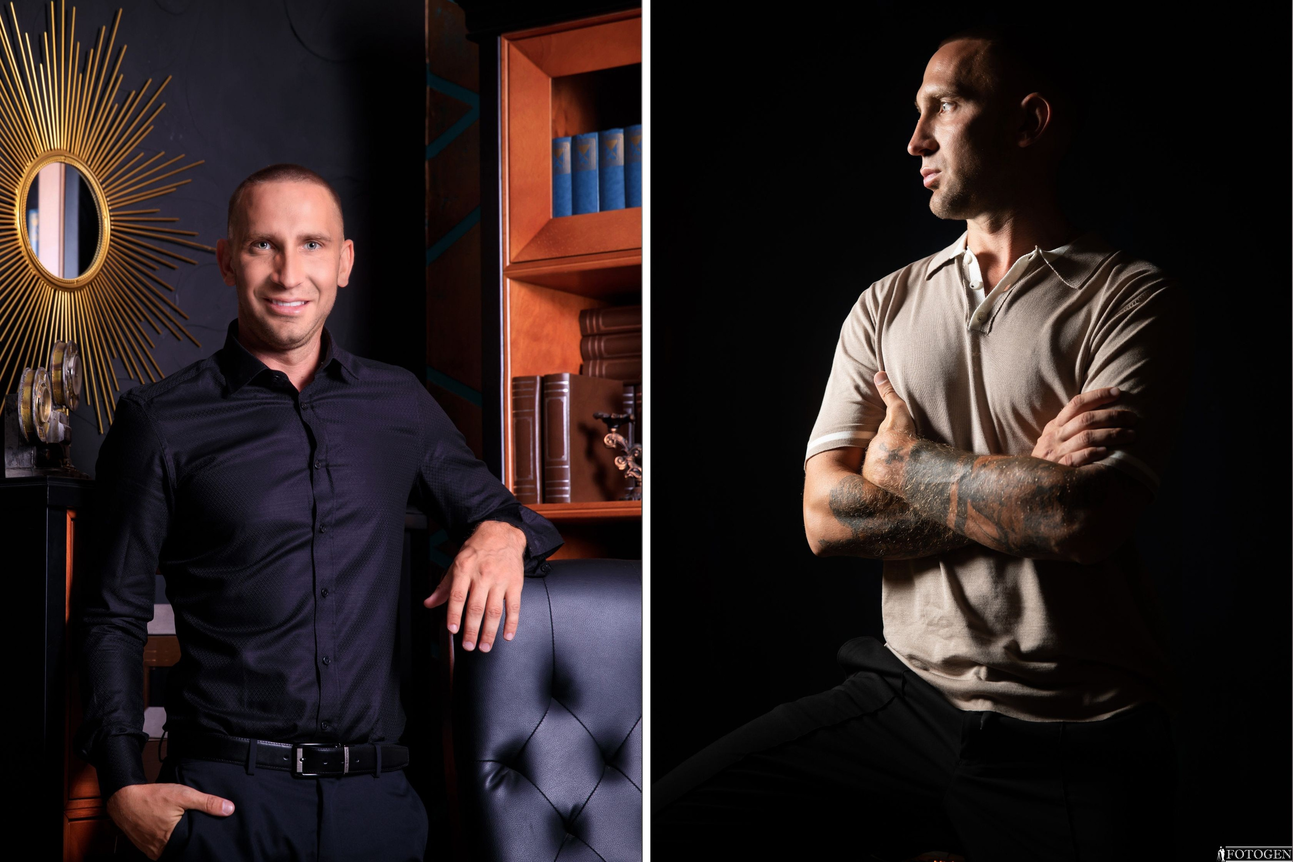Профессиональная мужская фотосессия в Fotogen: Ваша история в кадре. Интерьерная фотостудия FOTOGEN г. Краснодар