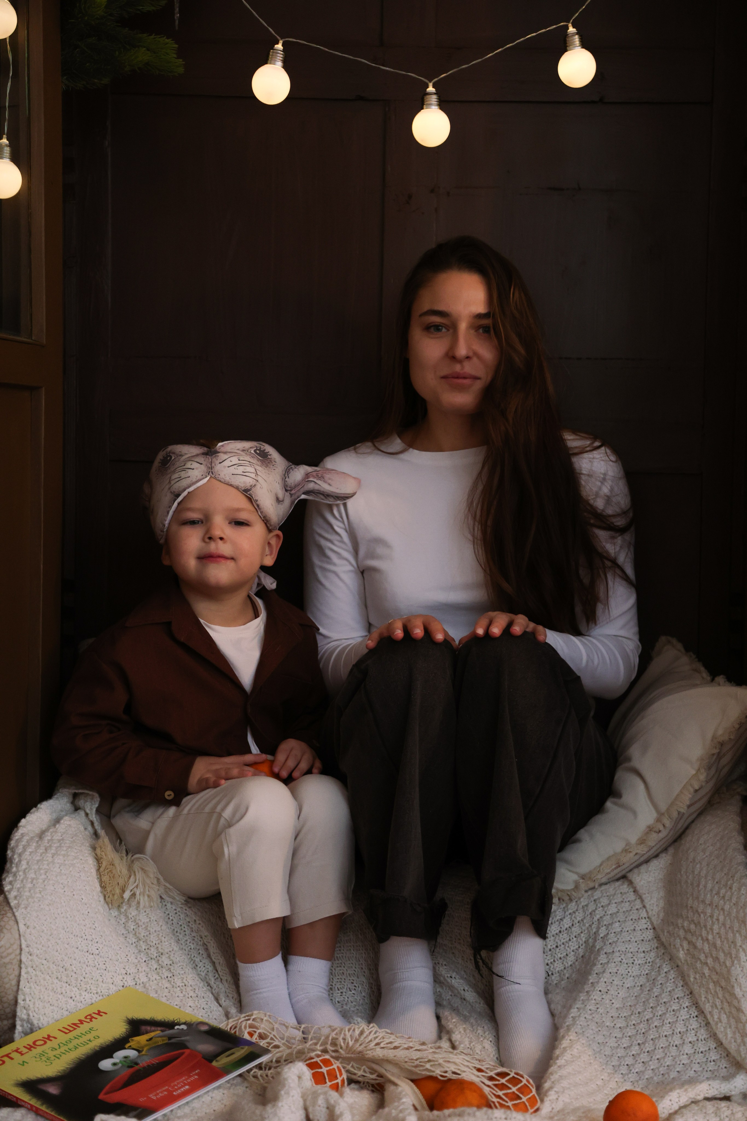 Семейная новогодняя съемка в студии. Фотограф в Санкт-Петербурге Валерия Закатеева