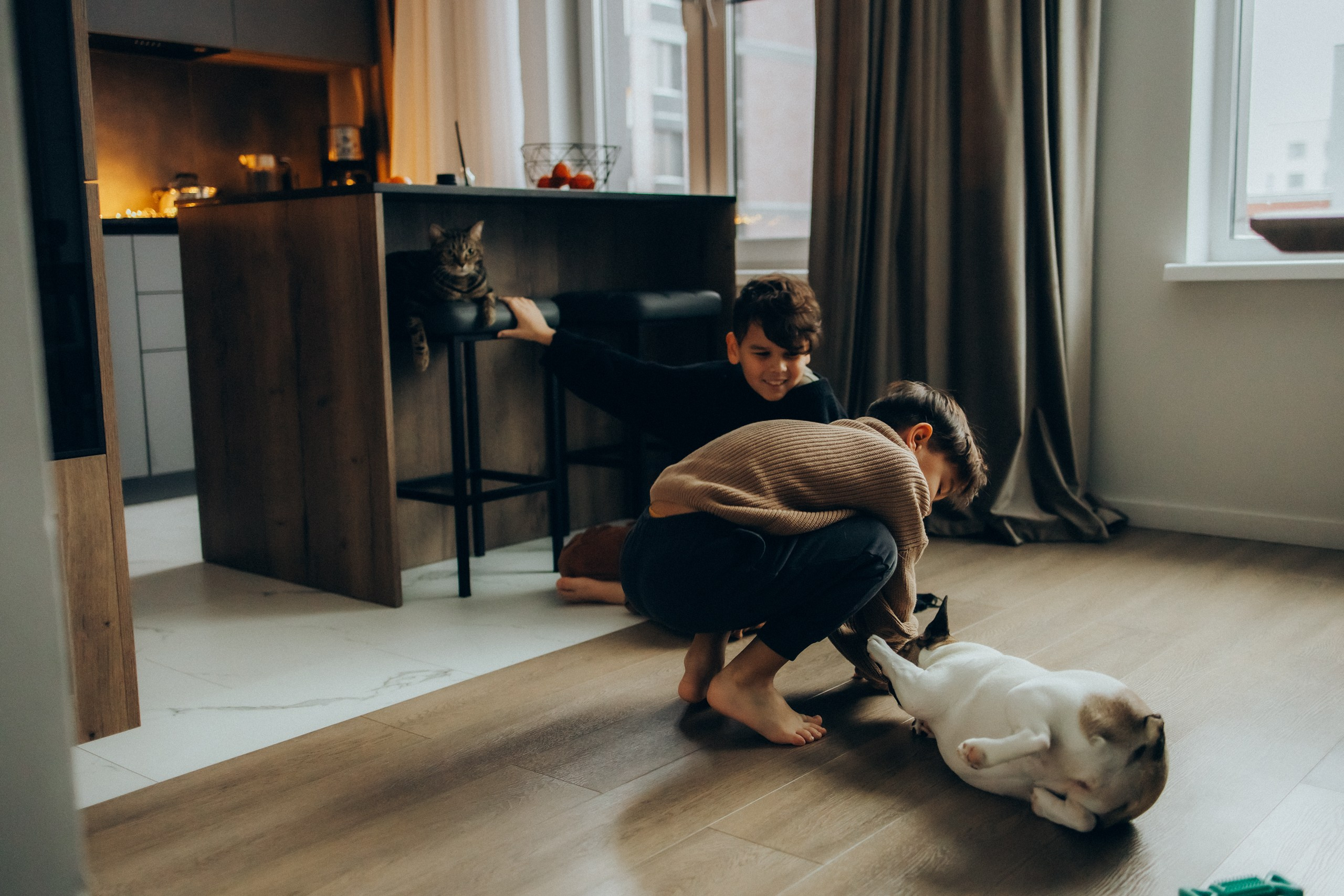 Руслан, Тимур и Луна. Семейный фотограф Москва