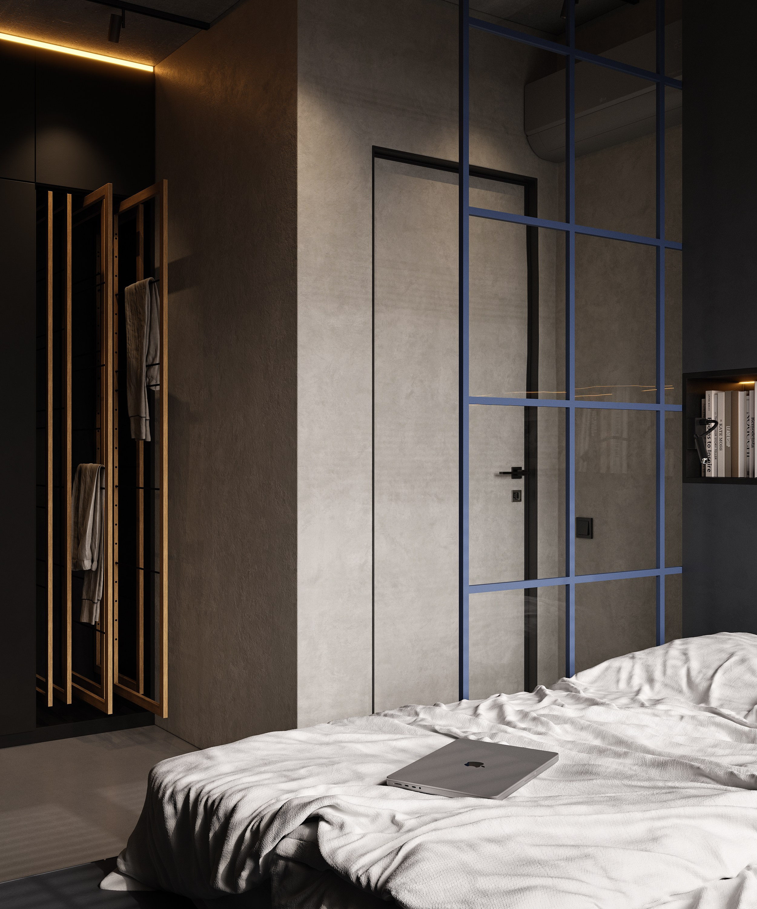 Graphic Minimalism | Design by Yuliya Shpeter. Interior visualisation | avocado.render