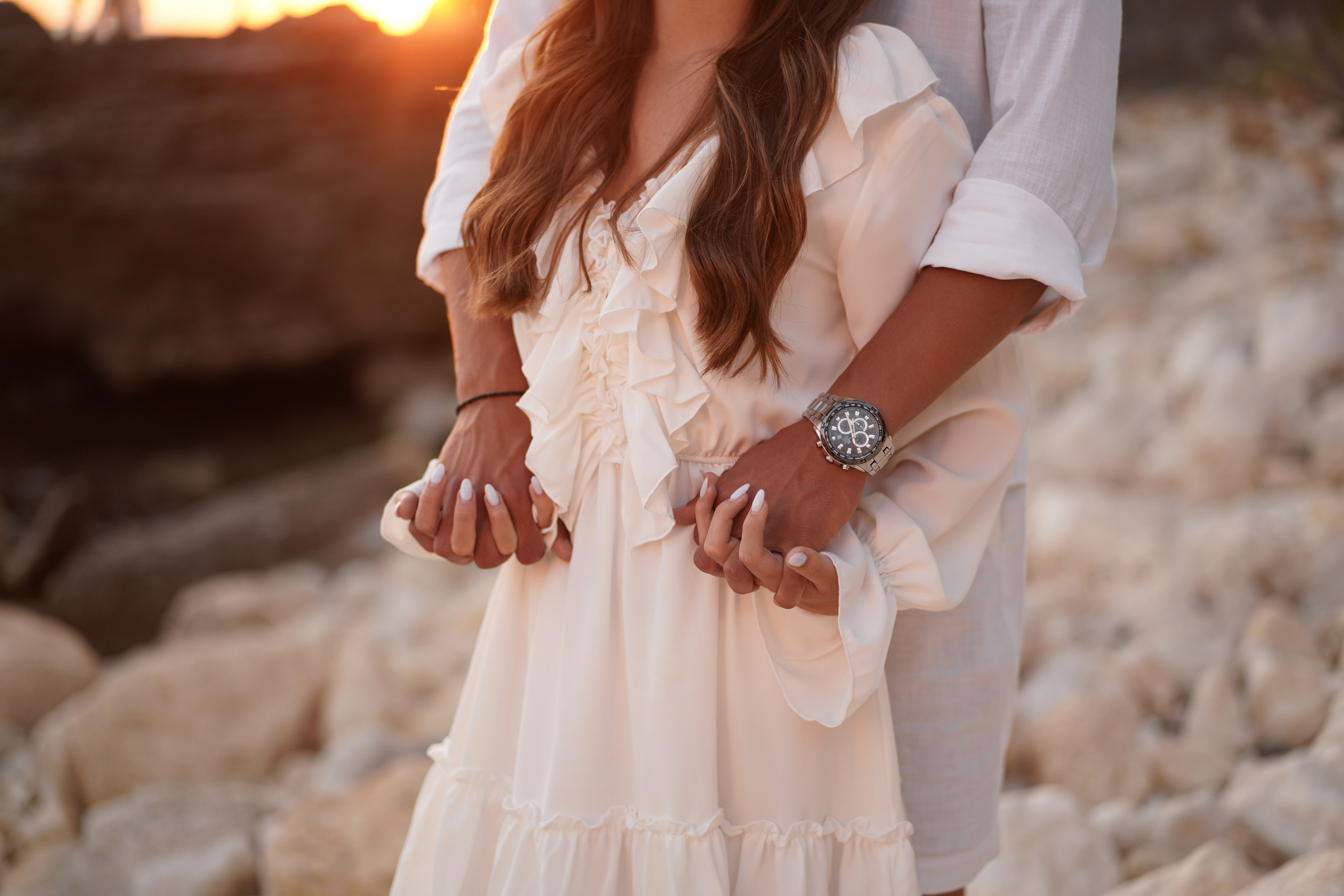 Матвей и Софья на фотосессии дикого пляжа Грот Дианы в Крыму. Свадебный фотограф в Ростове-на-Дону. Таинство Крещения и Венчания, семейные фотосессии. Алёна Чёботова