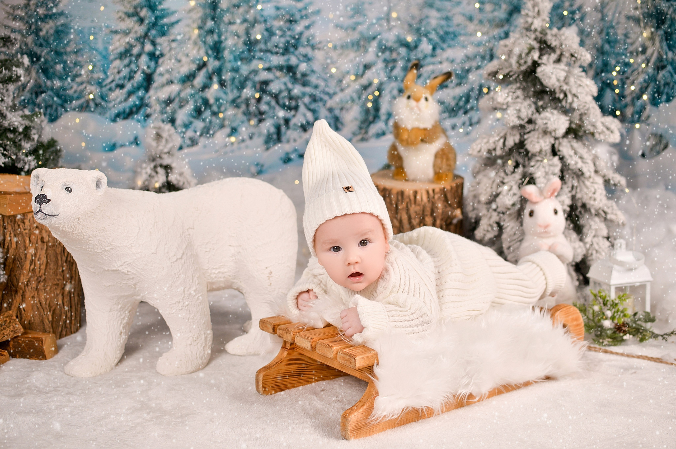 Новогодняя семейная фотосессия в Краснодаре 2023-2024. Фотограф новорожденных Краснодар Малышенко Надежда