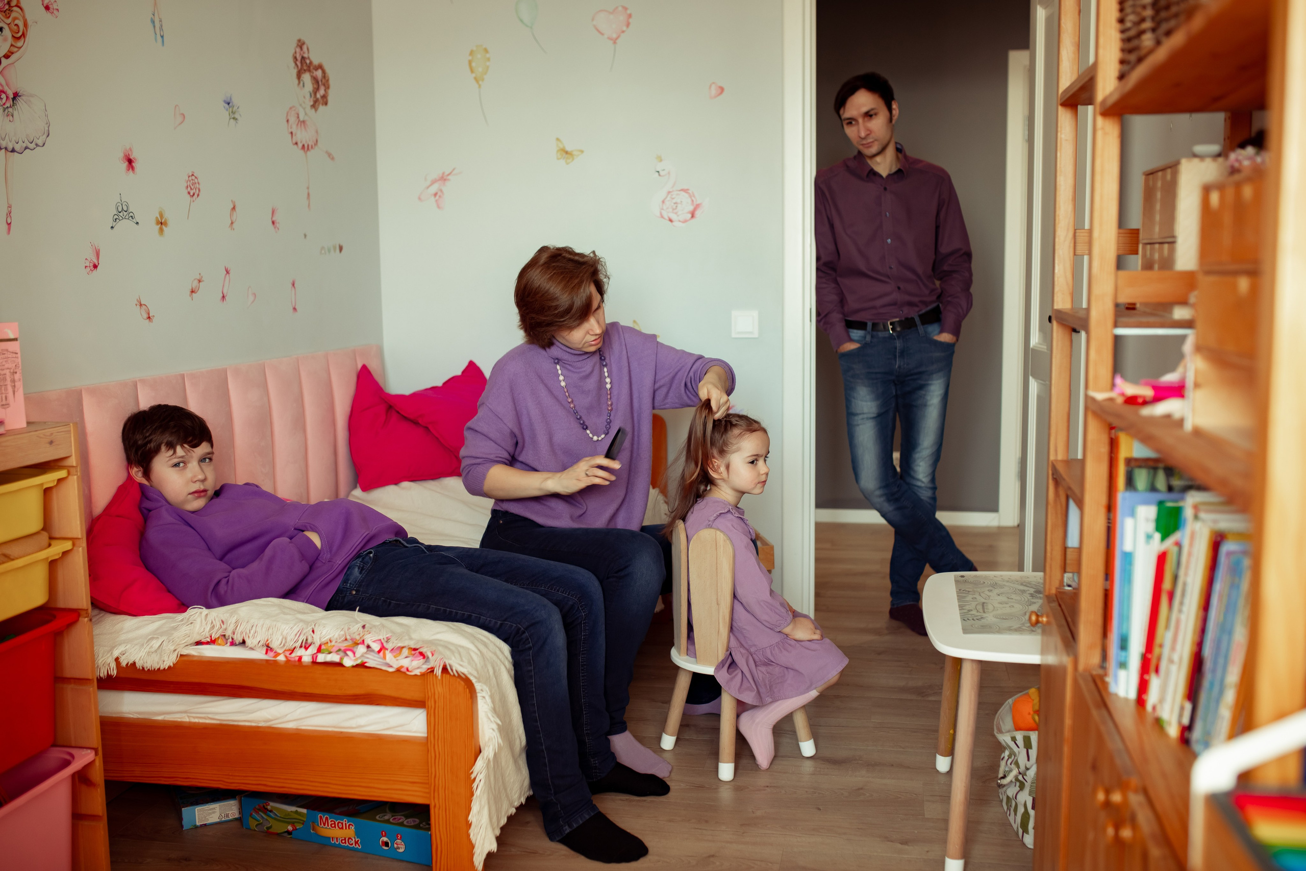 Александра, Максим, Евгений и Ксюша. Семейный и детский фотограф в Москве Дорогова Екатерина