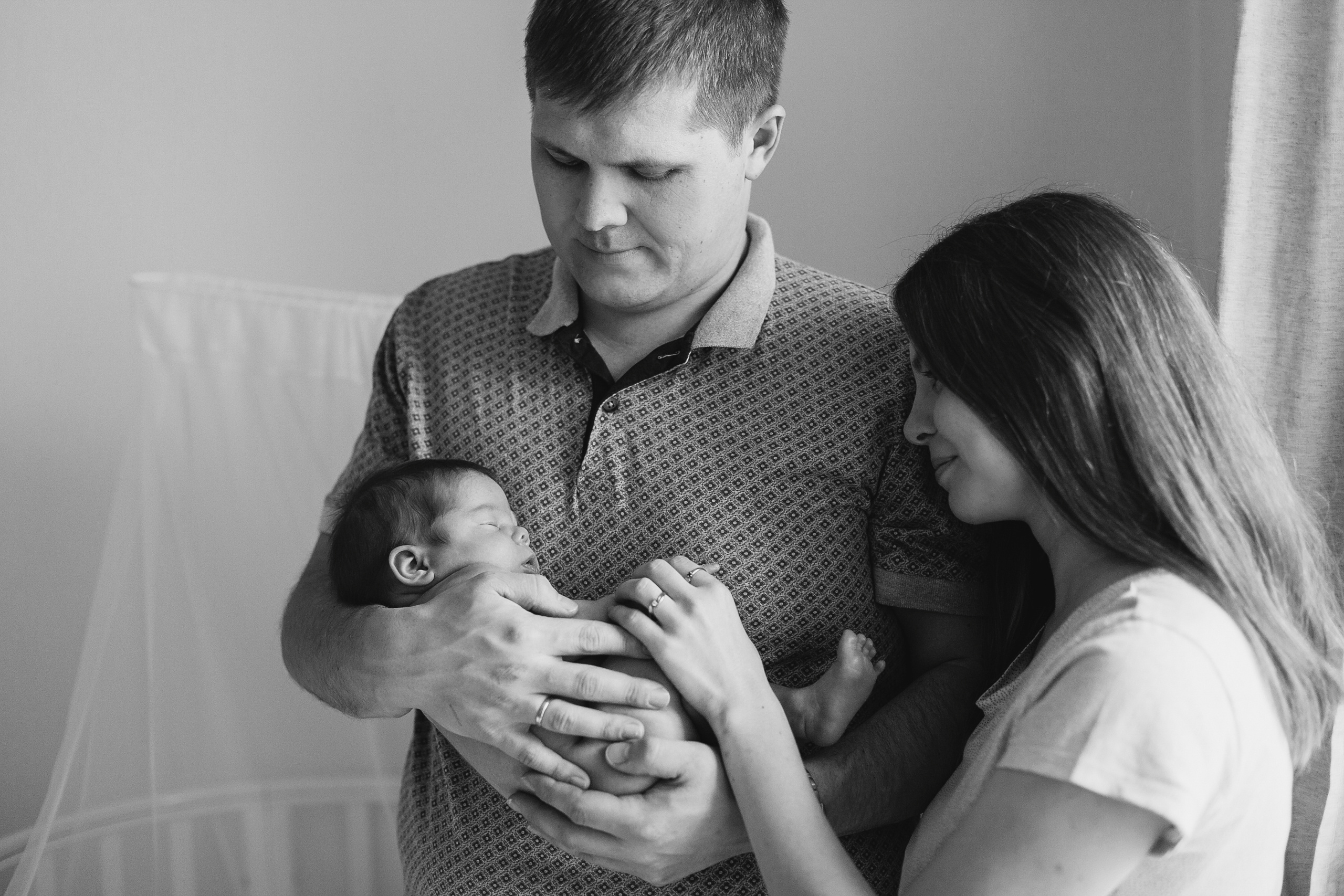 Новорождённый Андрюша (возраст примерно 25 дней). Семейный и детский фотограф