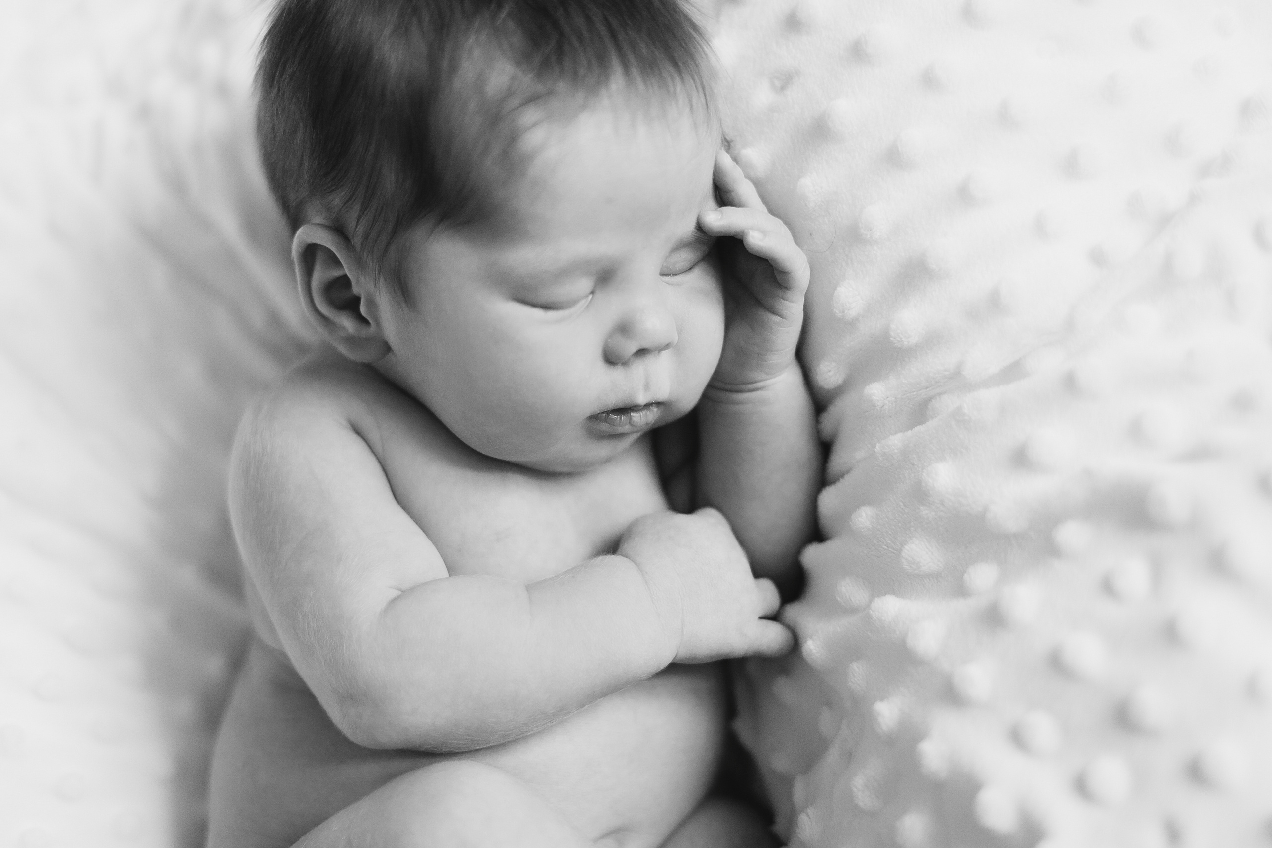 Новорождённый Андрюша (возраст примерно 25 дней). Семейный и детский фотограф