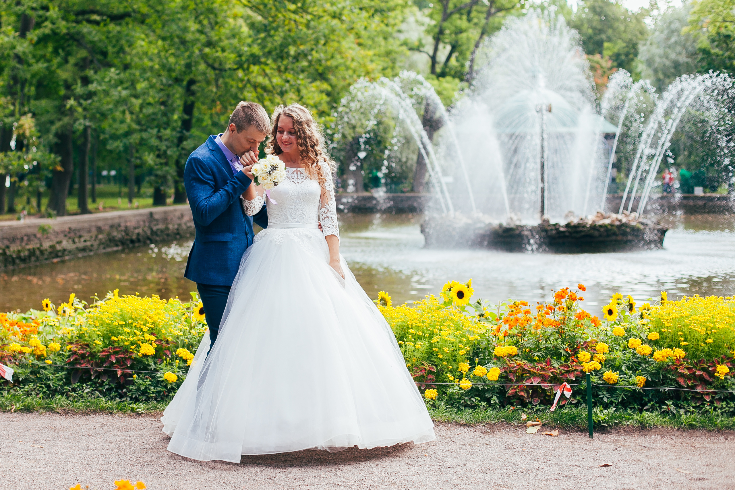 Садьба для двоих. Петергоф. Семейный и детский фотограф