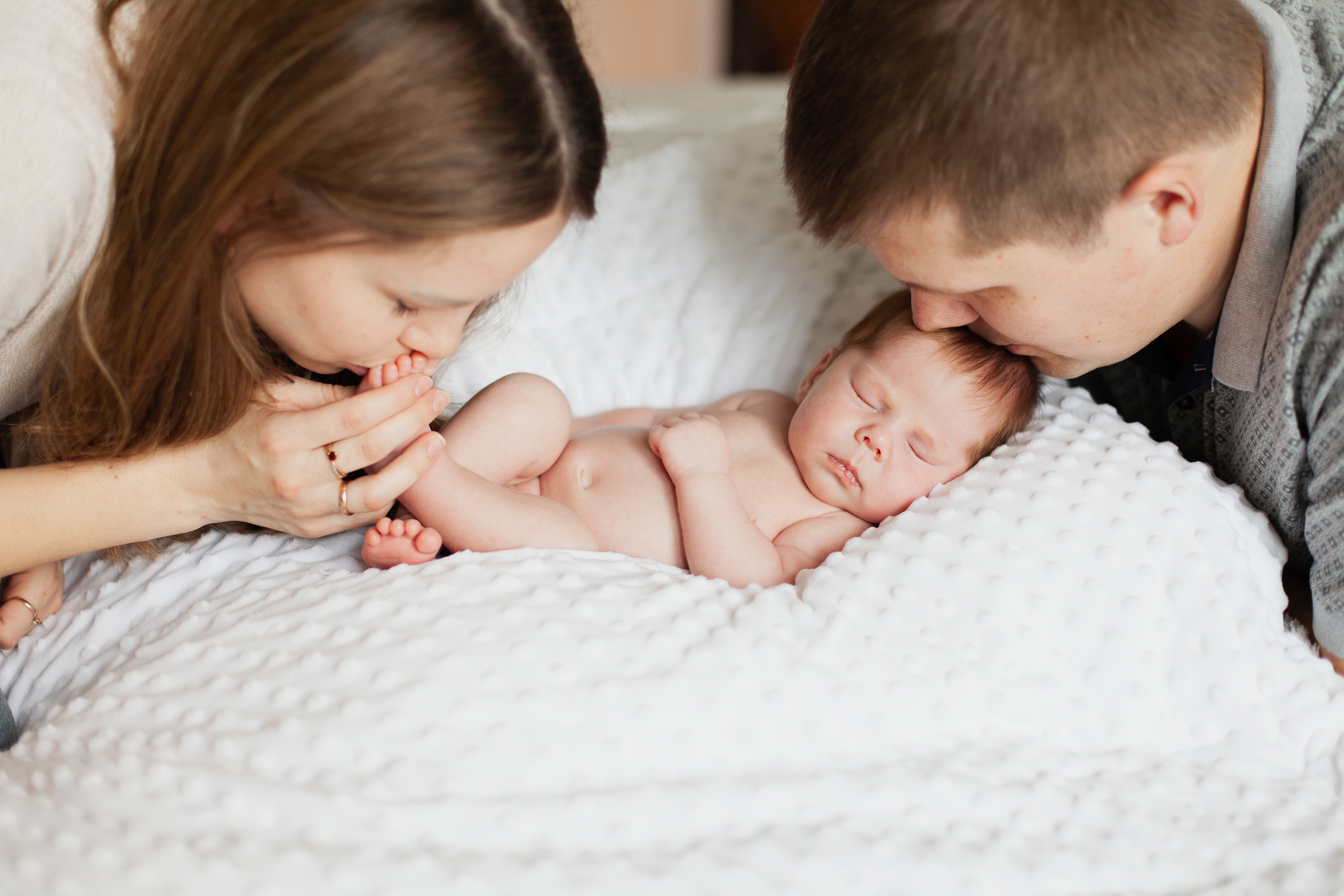 Новорождённый Андрюша (возраст примерно 25 дней). Семейный и детский фотограф