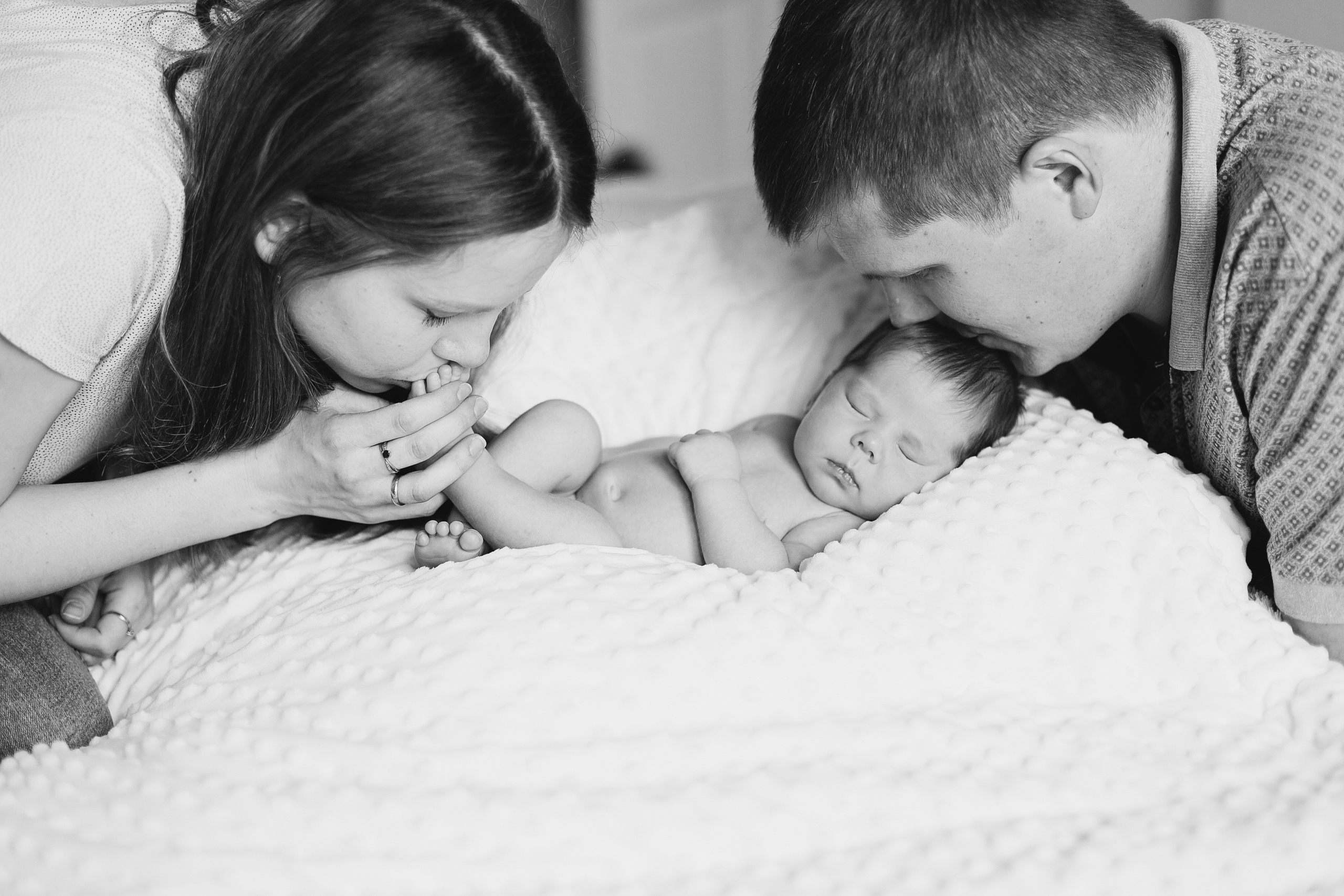 Новорождённый Андрюша (возраст примерно 25 дней). Семейный и детский фотограф