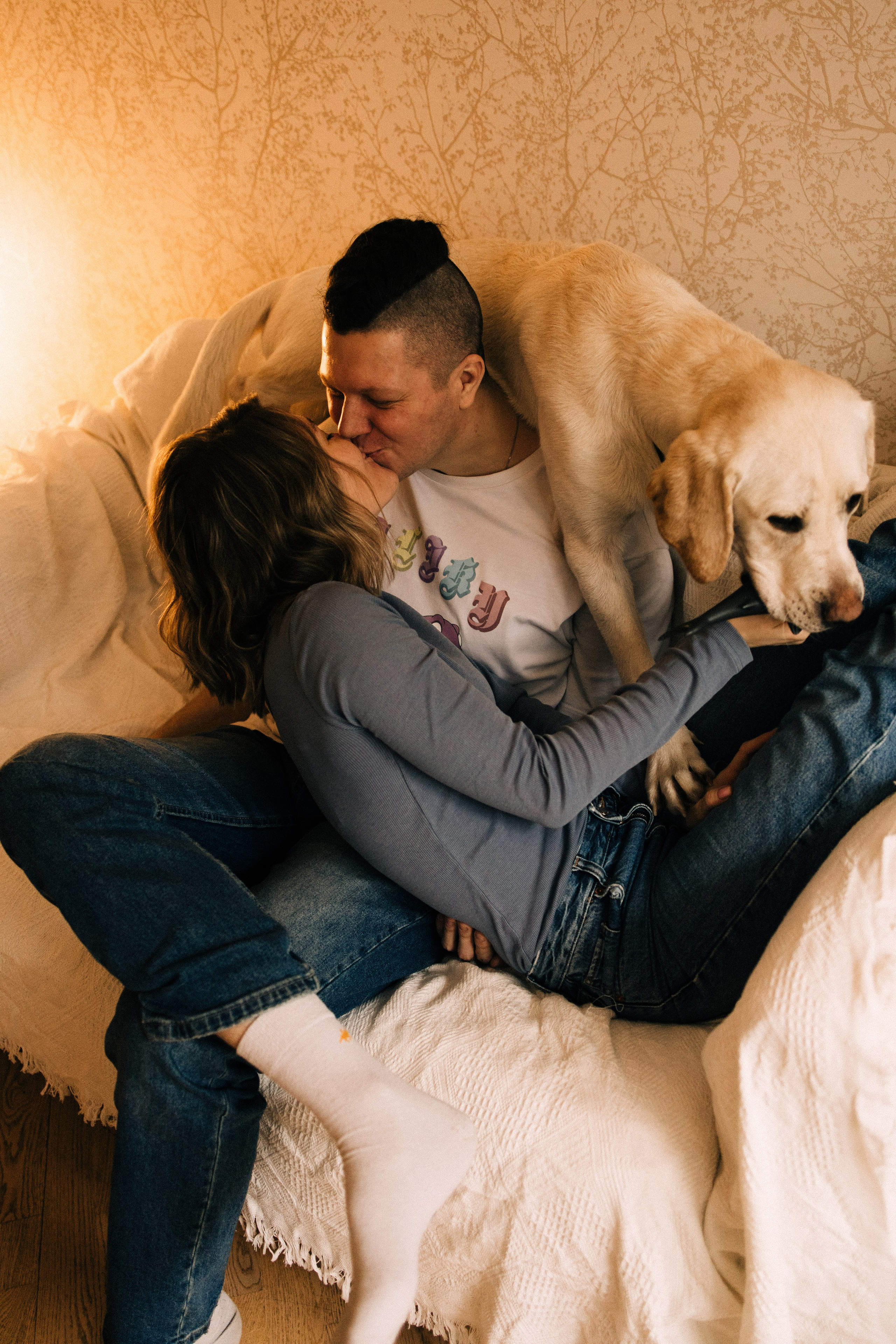 Дома трое. Фотограф Настя Леонова