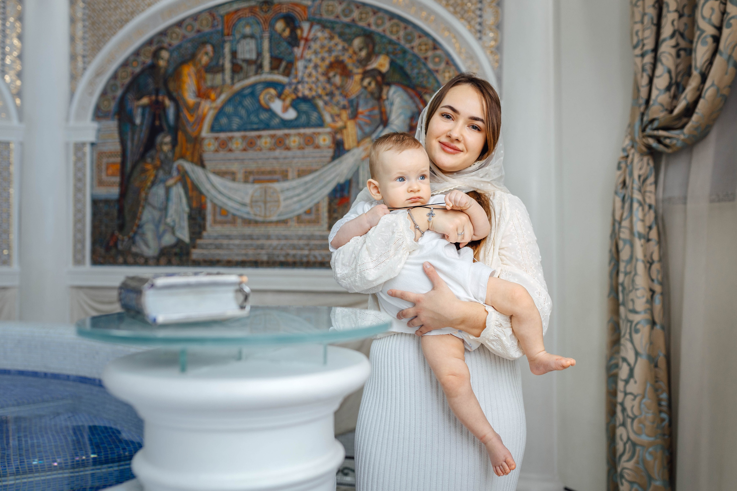 Крещение Демида, храм Святой Троицы, декабрь 2025