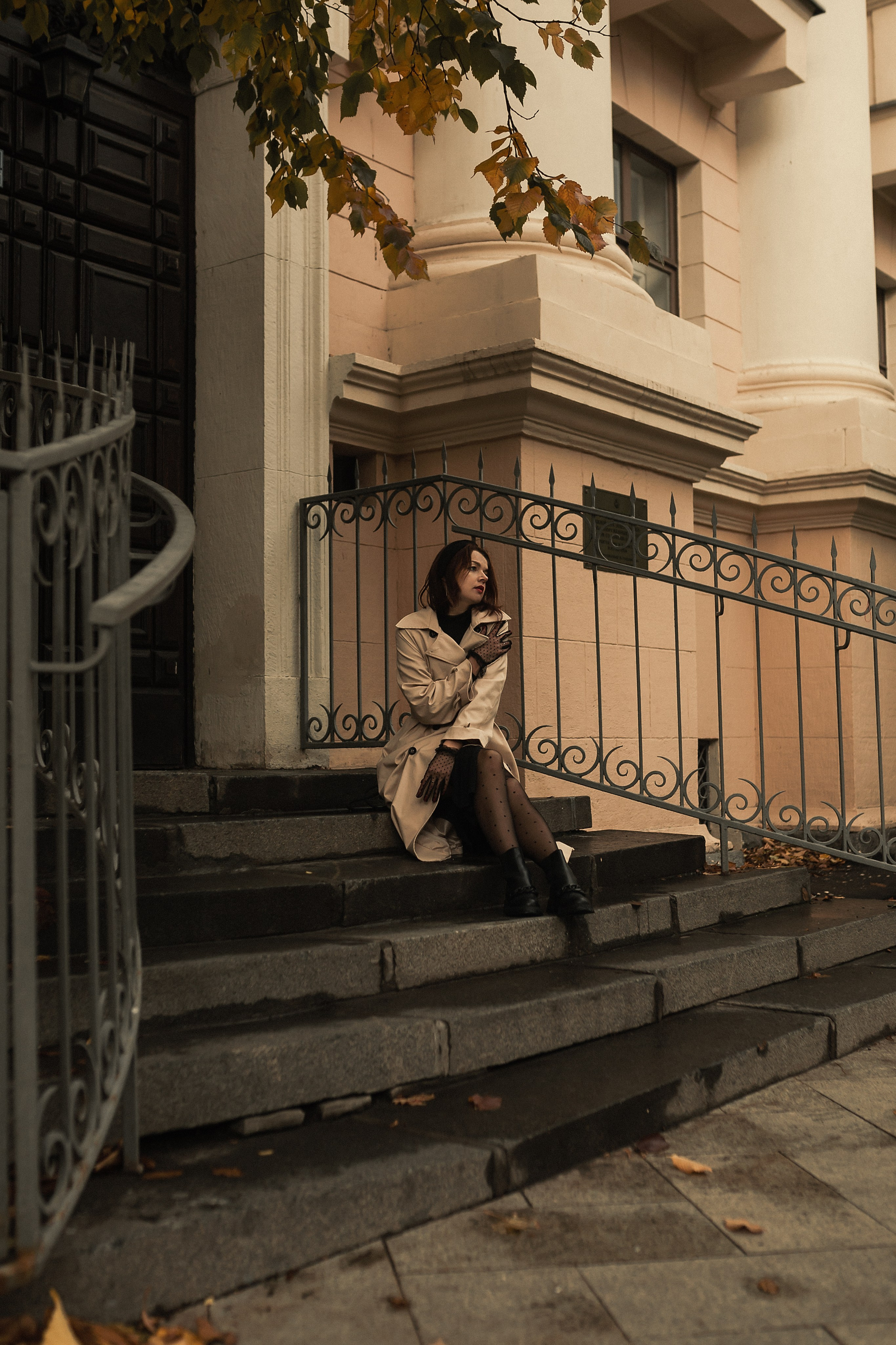 Осенняя прогулка с Настей под стихи Ахматовой. Фотограф в Москве Наталья Спиридонова