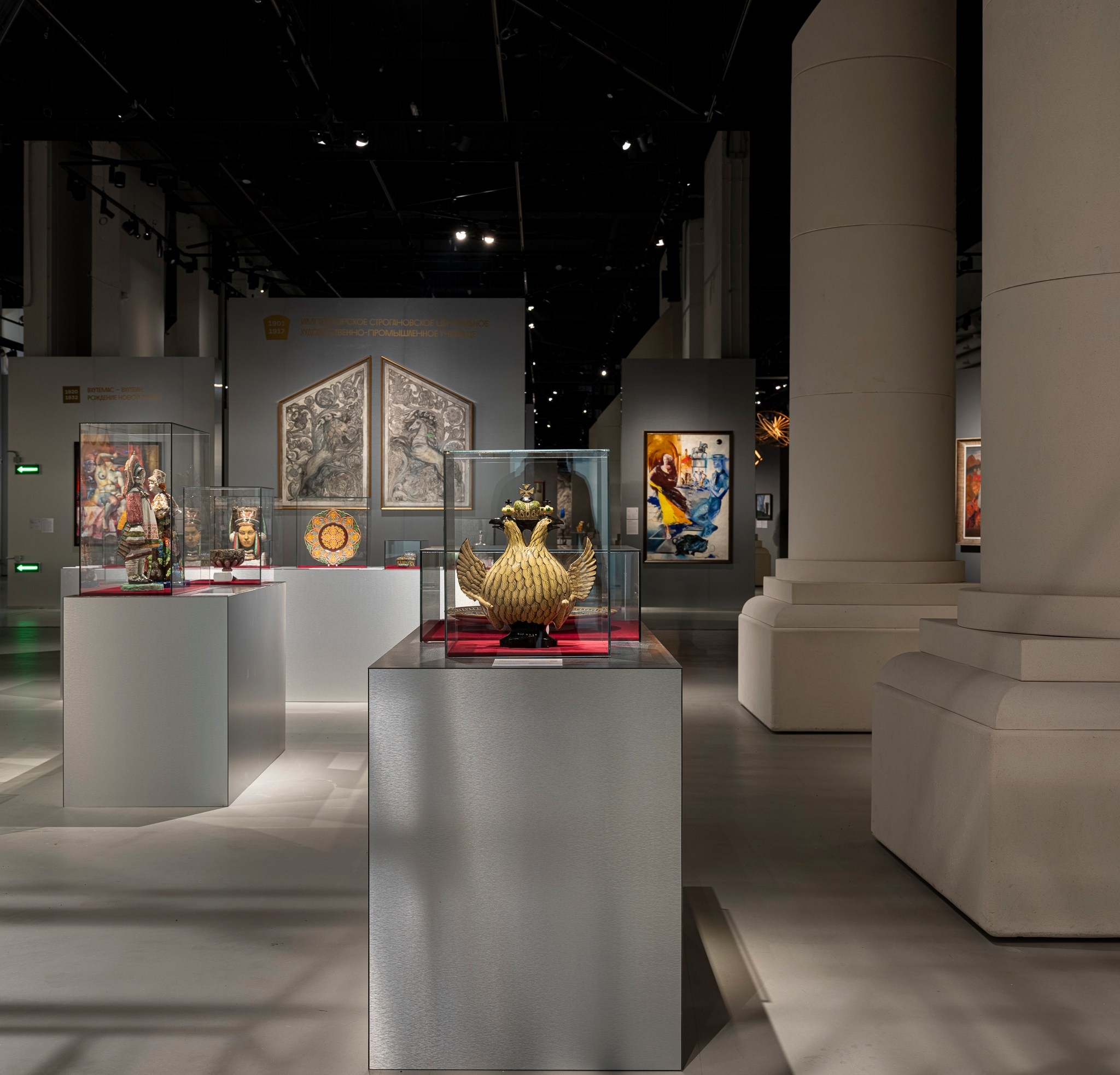 Выставка «200 лет. Юбилейная выставка Университета имени Строганова», архитектор Юлия Наполова PC_Culture. Фотограф Василий Буланов