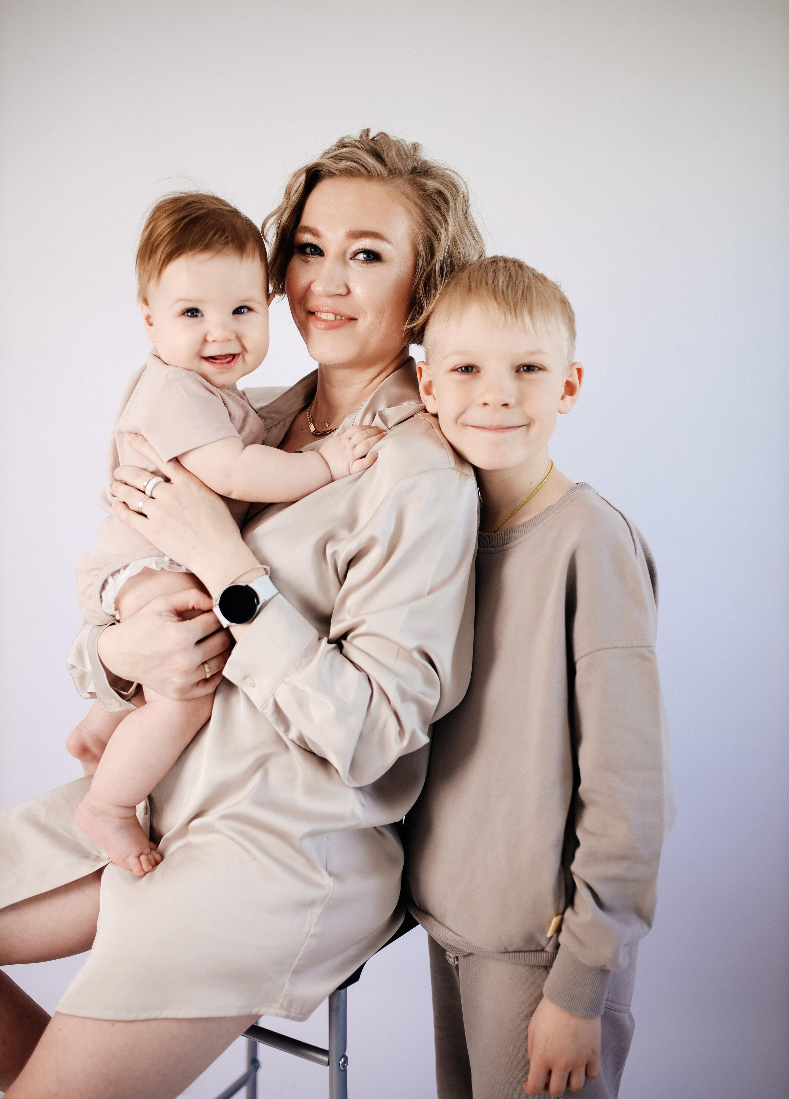 Мама и сыновья. Фотограф Карина Шарафутдинова