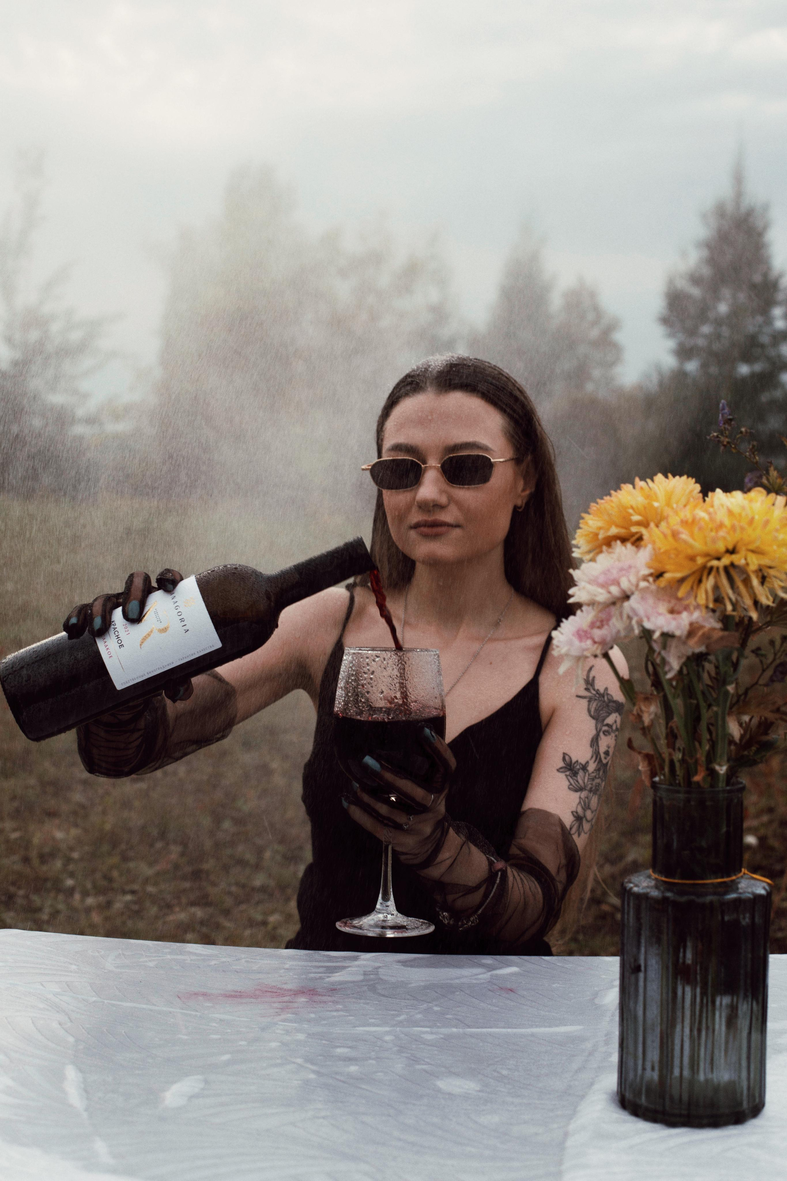 Дождь, вино и Маша. Фотограф Карина Шарафутдинова