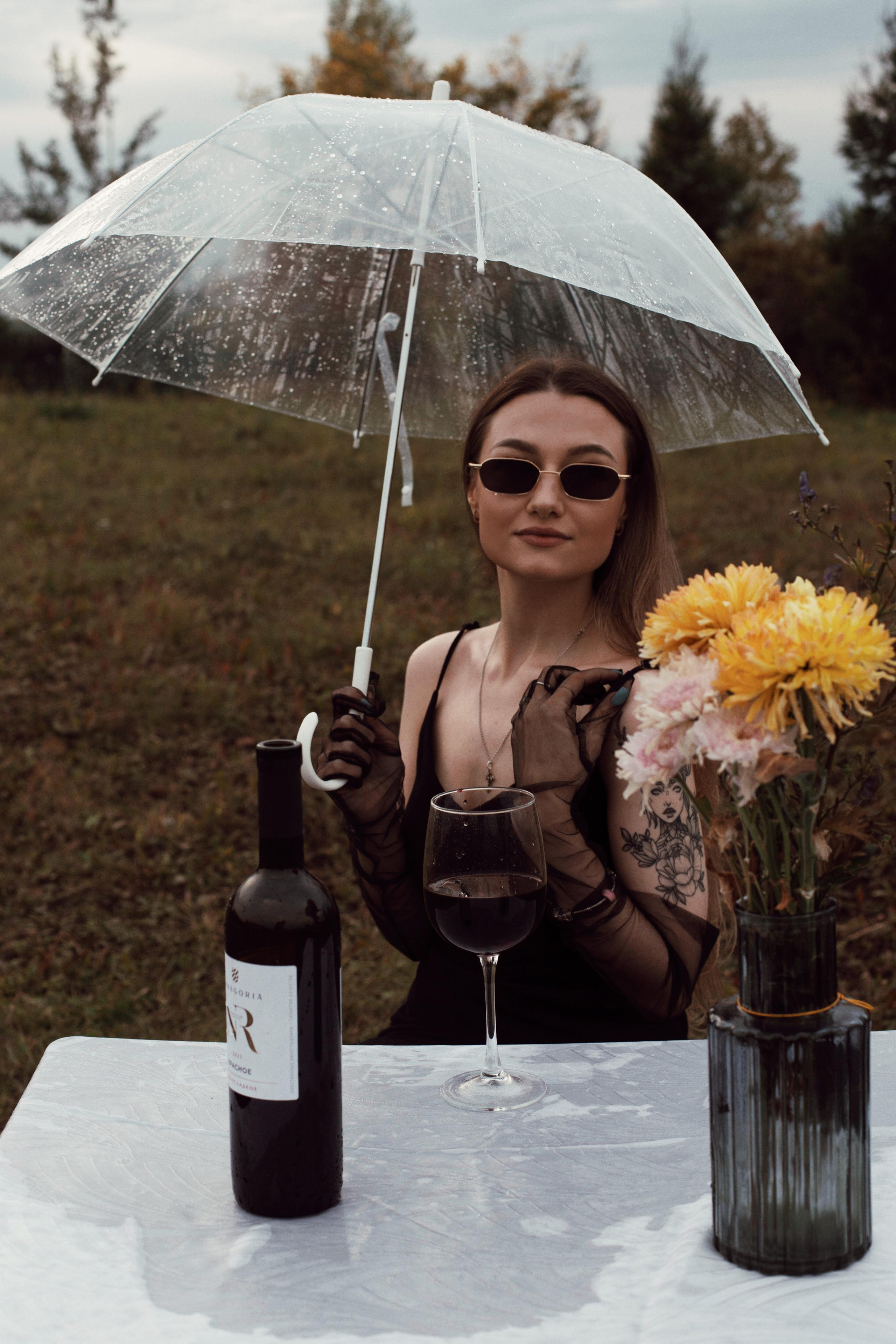 Дождь, вино и Маша. Фотограф Карина Шарафутдинова