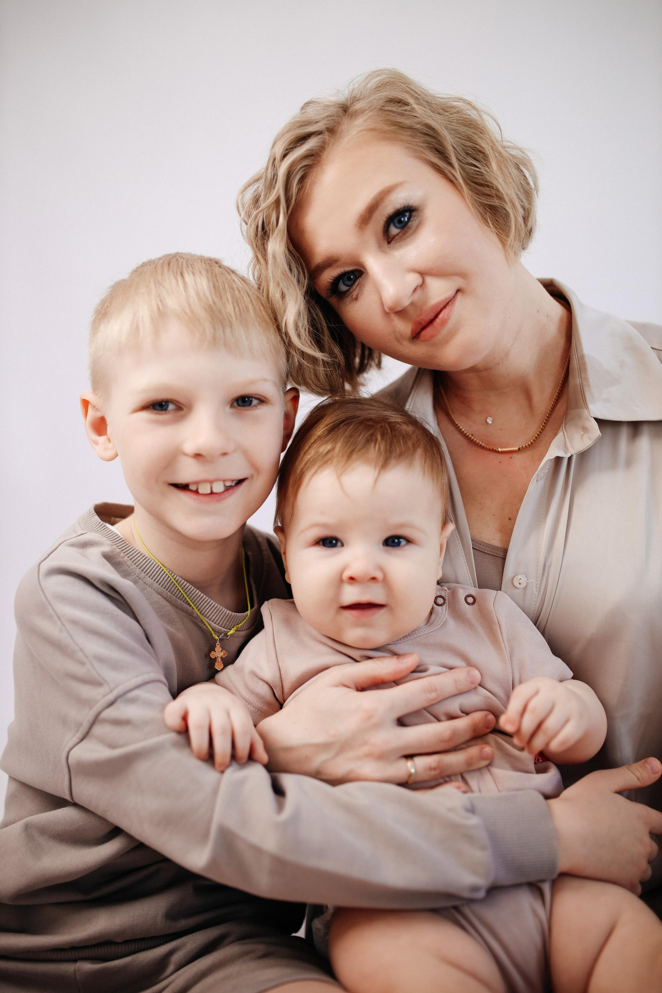 Мама и сыновья. Фотограф Карина Шарафутдинова