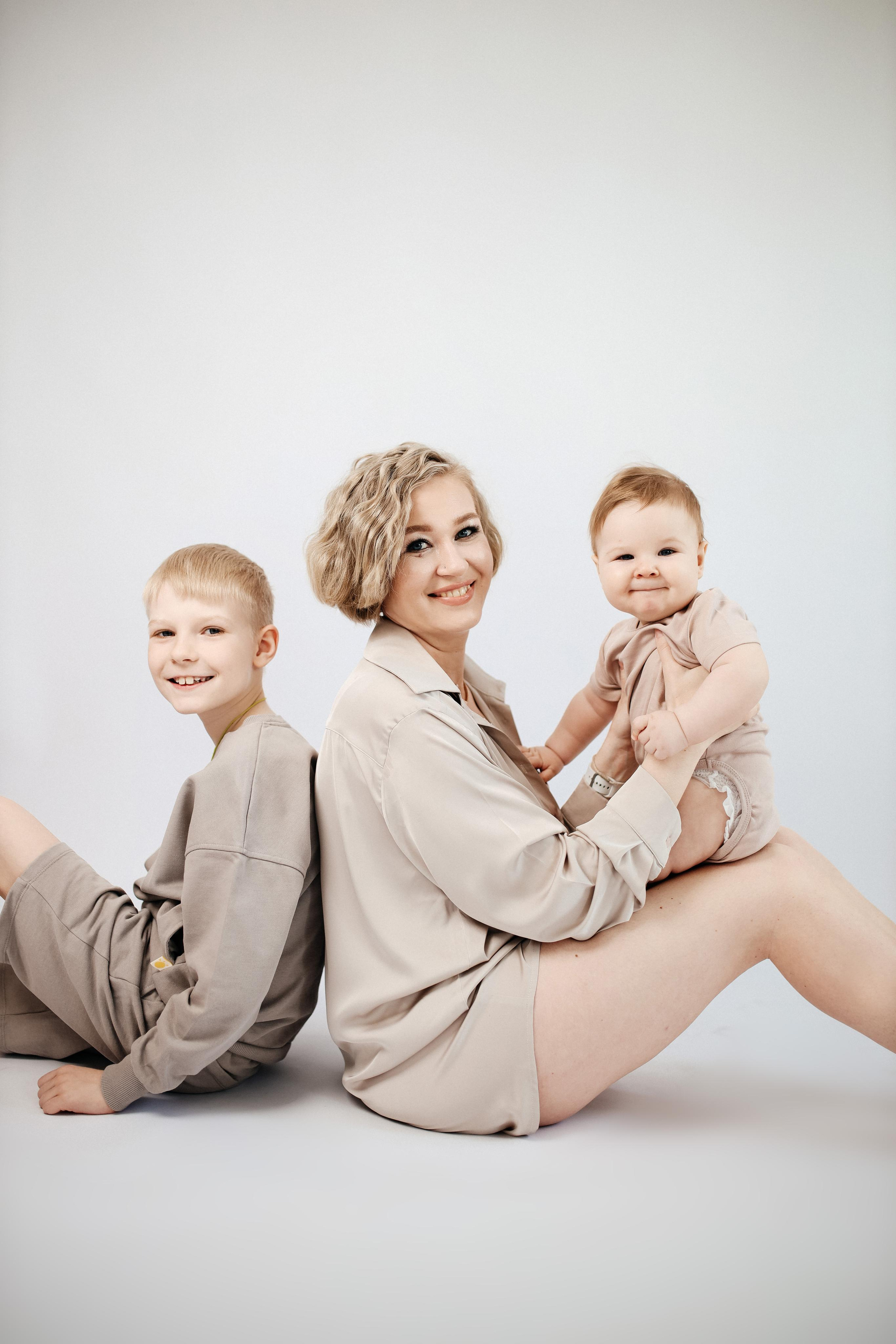 Мама и сыновья. Фотограф Карина Шарафутдинова