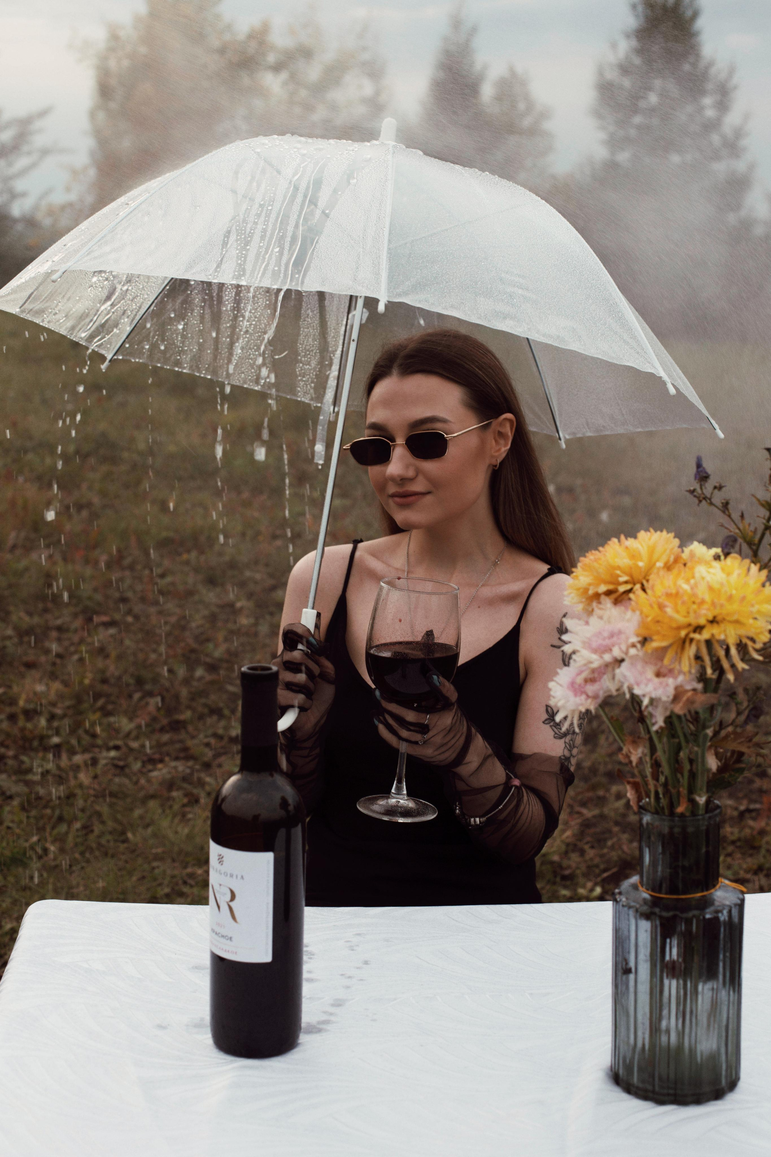 Дождь, вино и Маша. Фотограф Карина Шарафутдинова