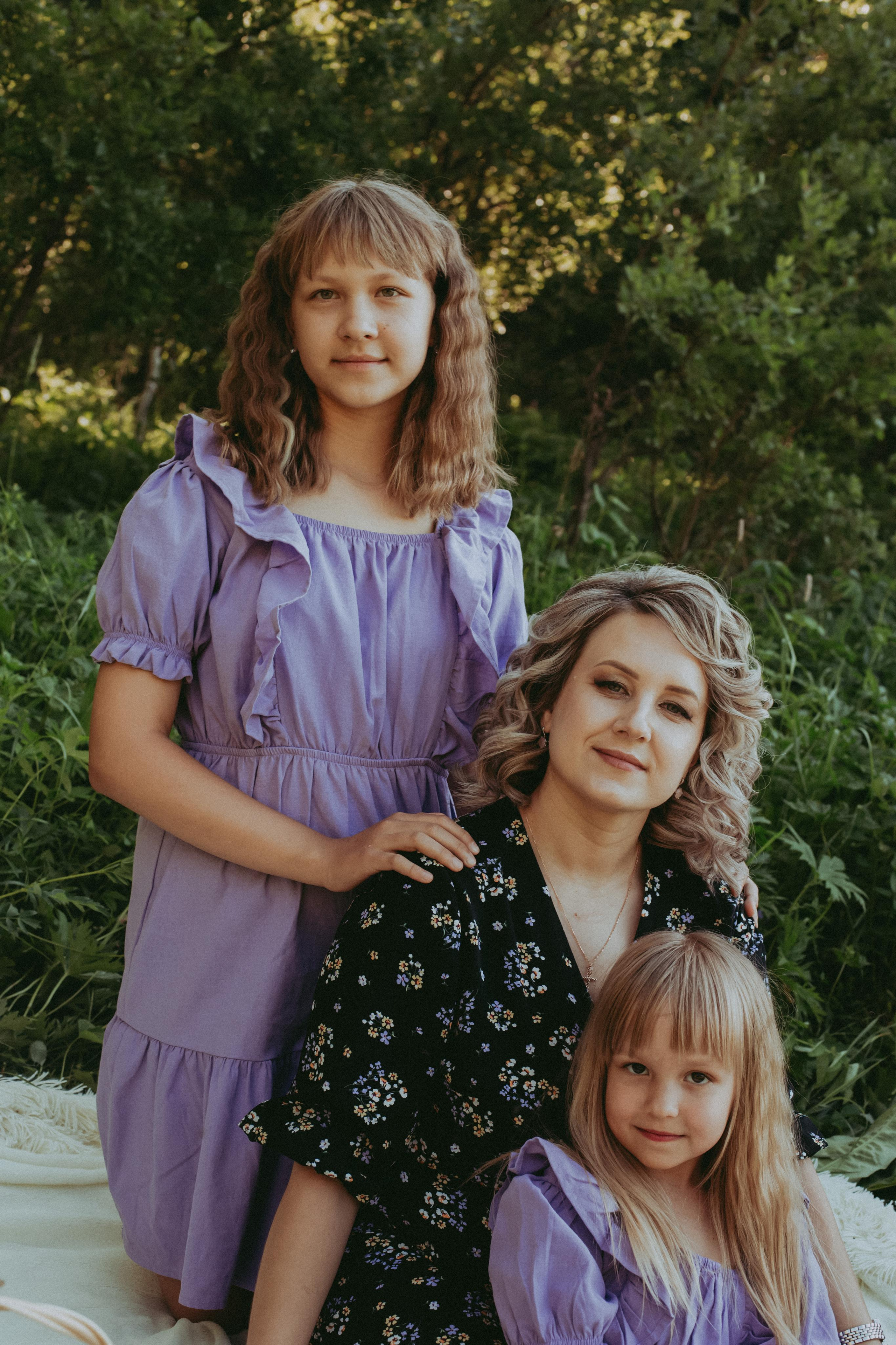 Мама и дочки. Фотограф Карина Шарафутдинова
