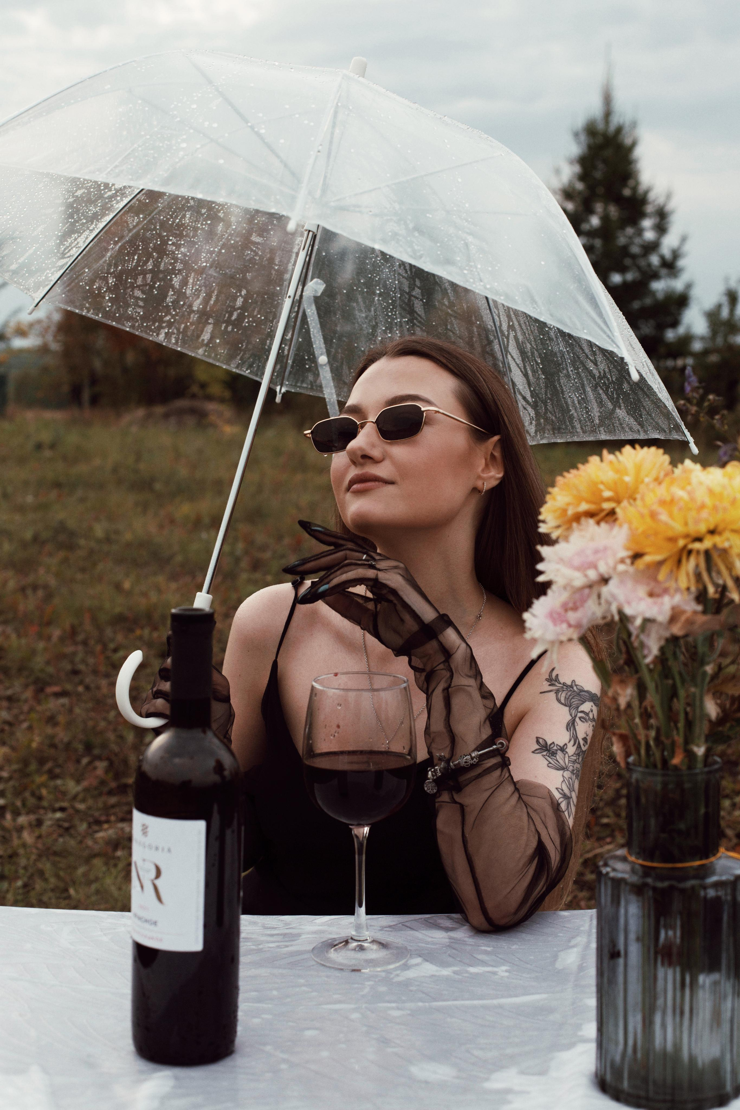 Дождь, вино и Маша. Фотограф Карина Шарафутдинова