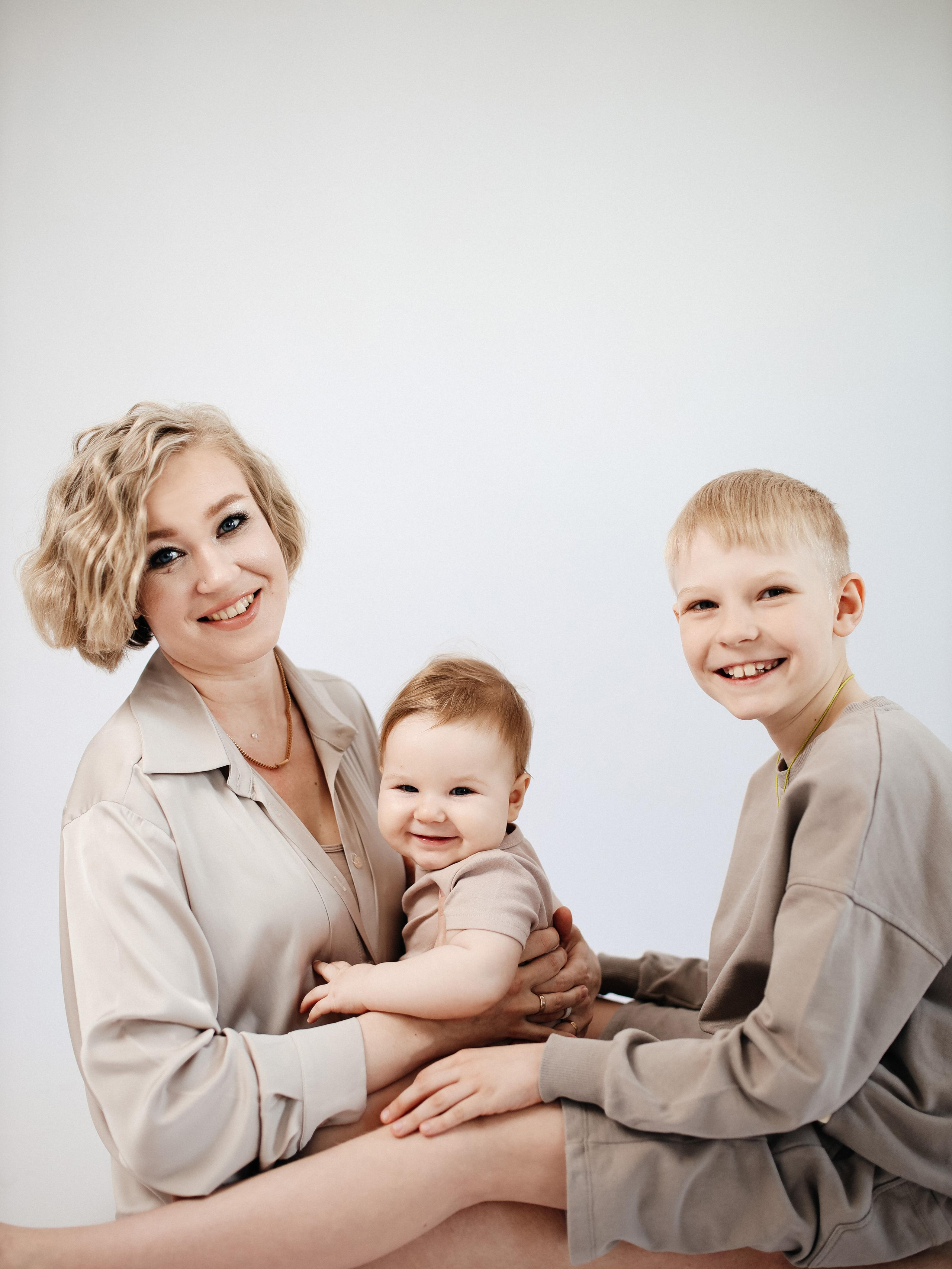 Мама и сыновья. Фотограф Карина Шарафутдинова