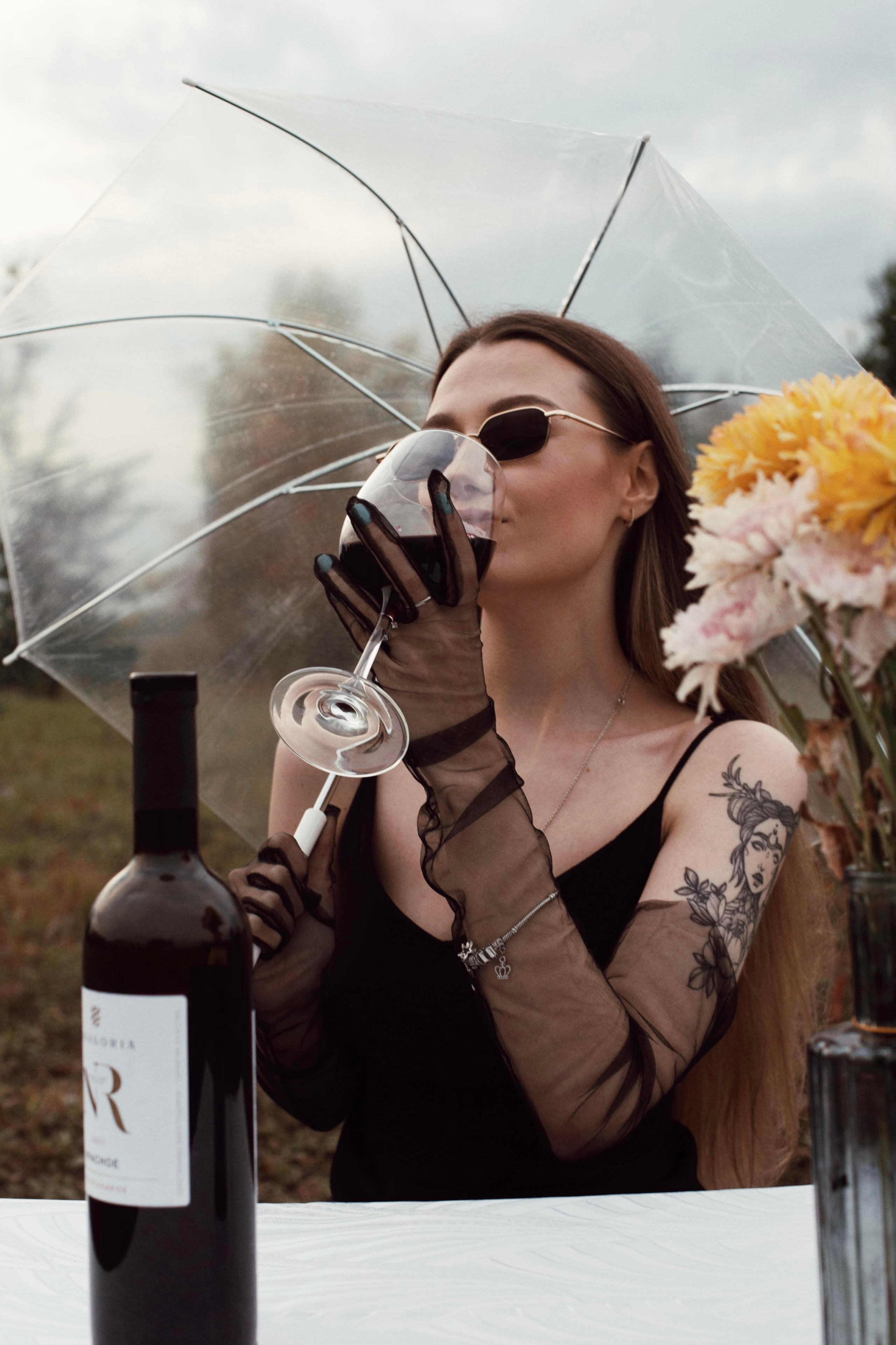 Дождь, вино и Маша. Фотограф Карина Шарафутдинова