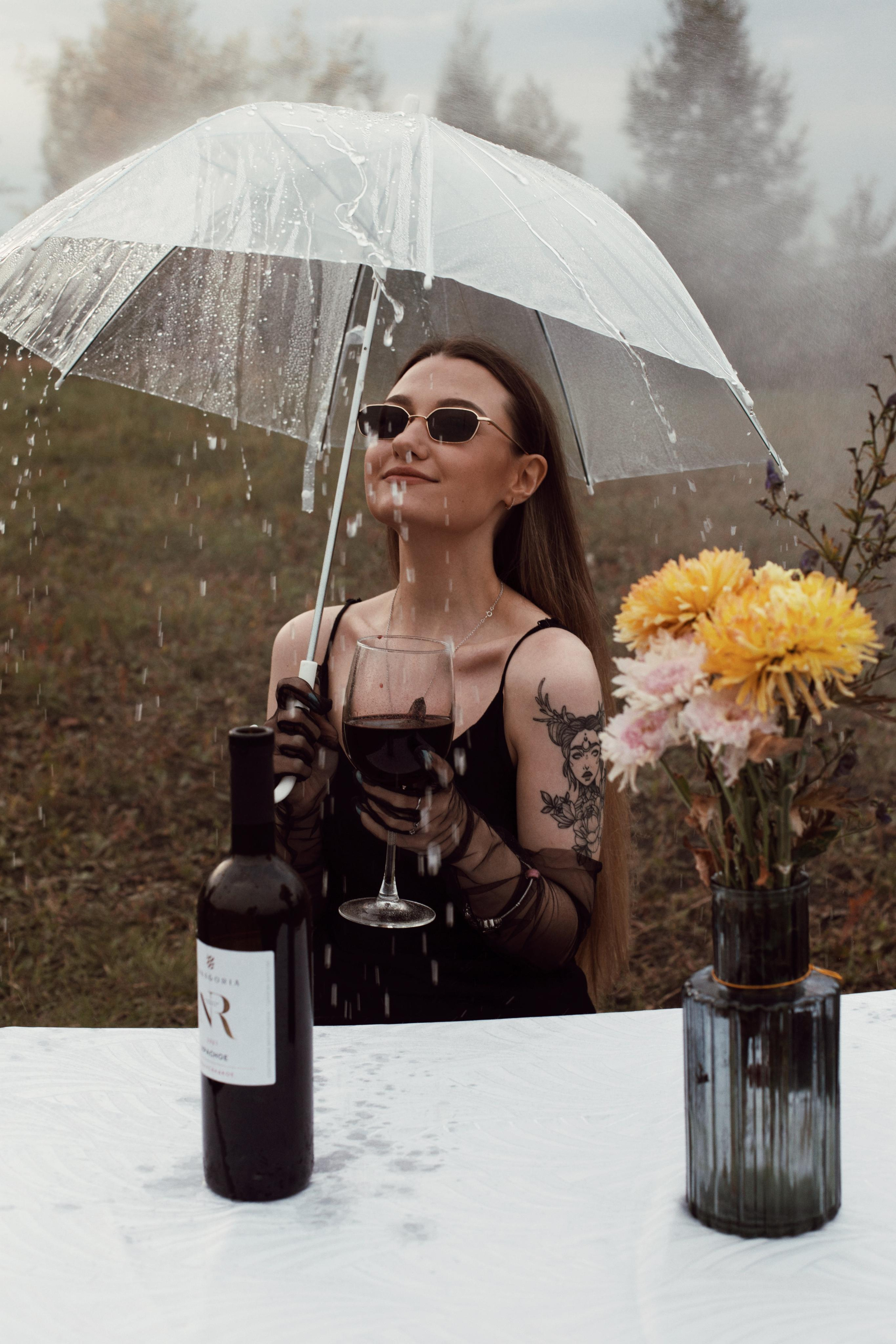 Дождь, вино и Маша. Фотограф Карина Шарафутдинова