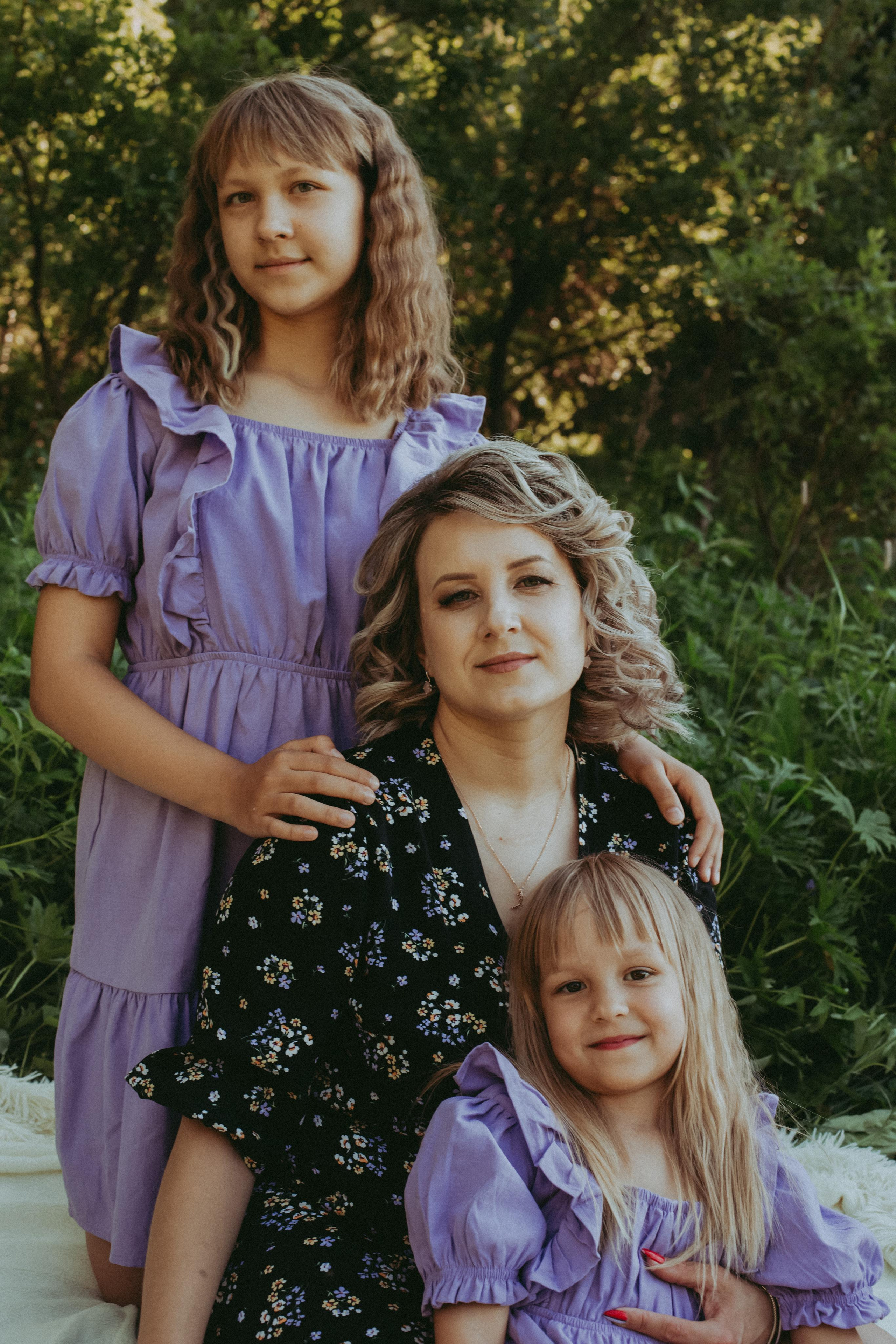 Мама и дочки. Фотограф Карина Шарафутдинова