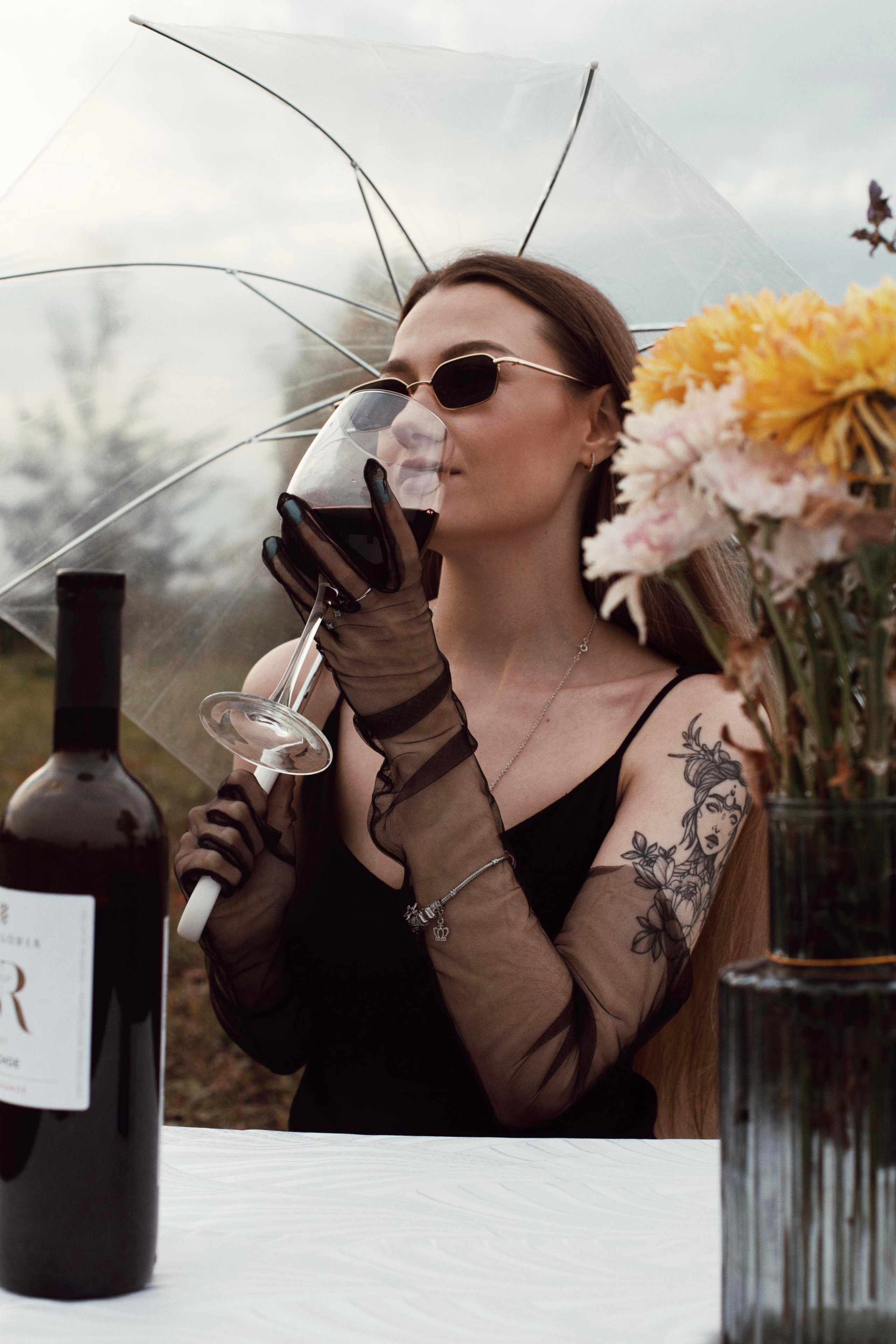 Дождь, вино и Маша. Фотограф Карина Шарафутдинова