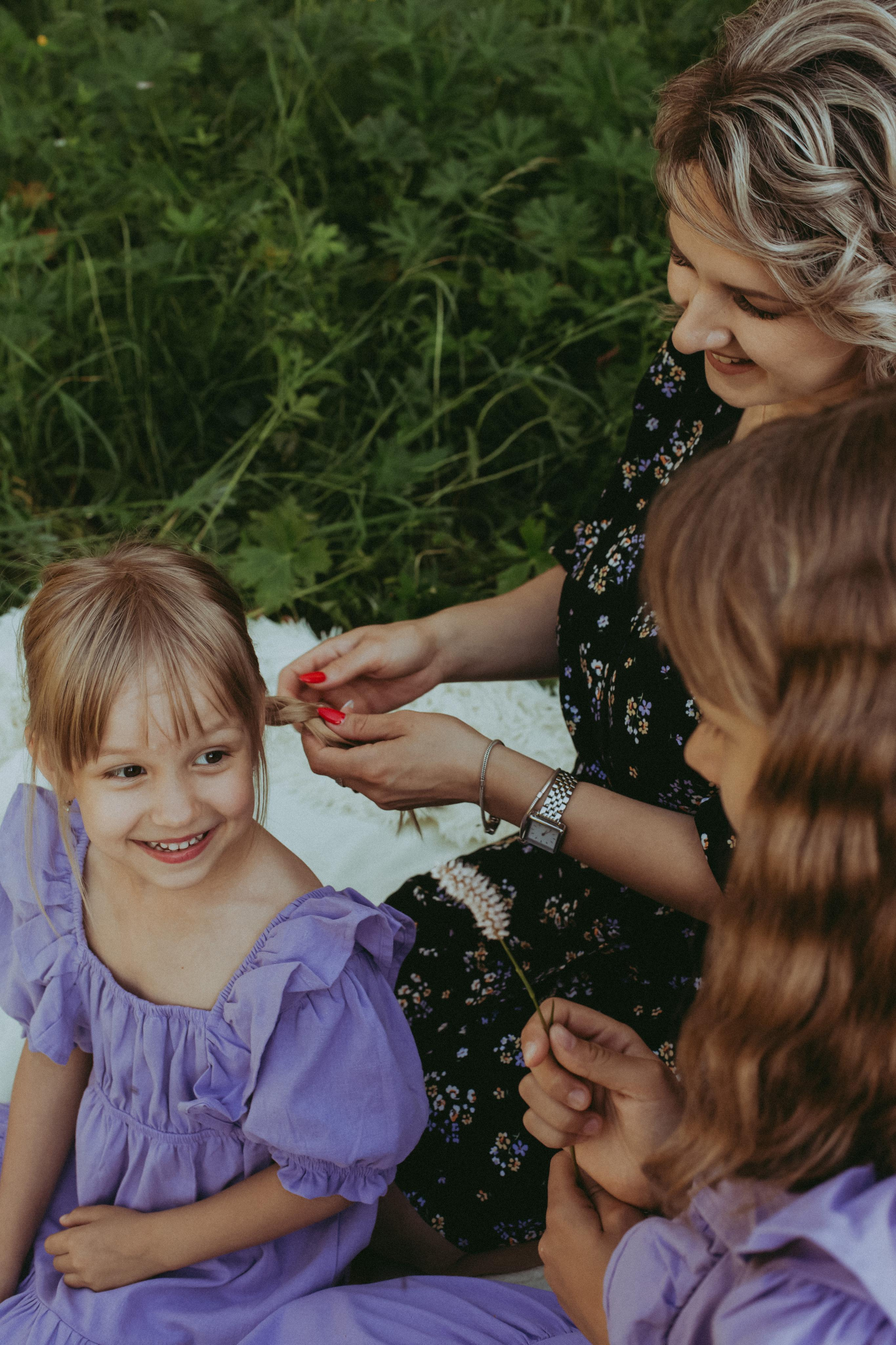 Мама и дочки. Фотограф Карина Шарафутдинова