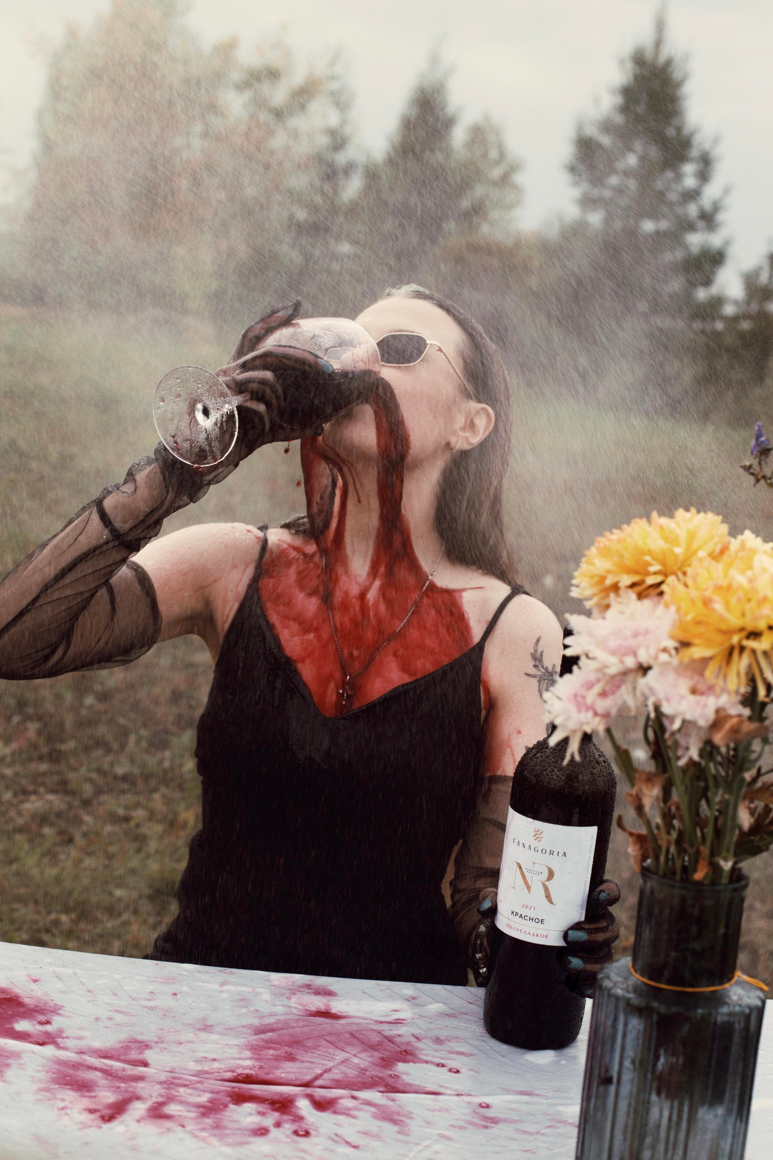 Дождь, вино и Маша. Фотограф Карина Шарафутдинова
