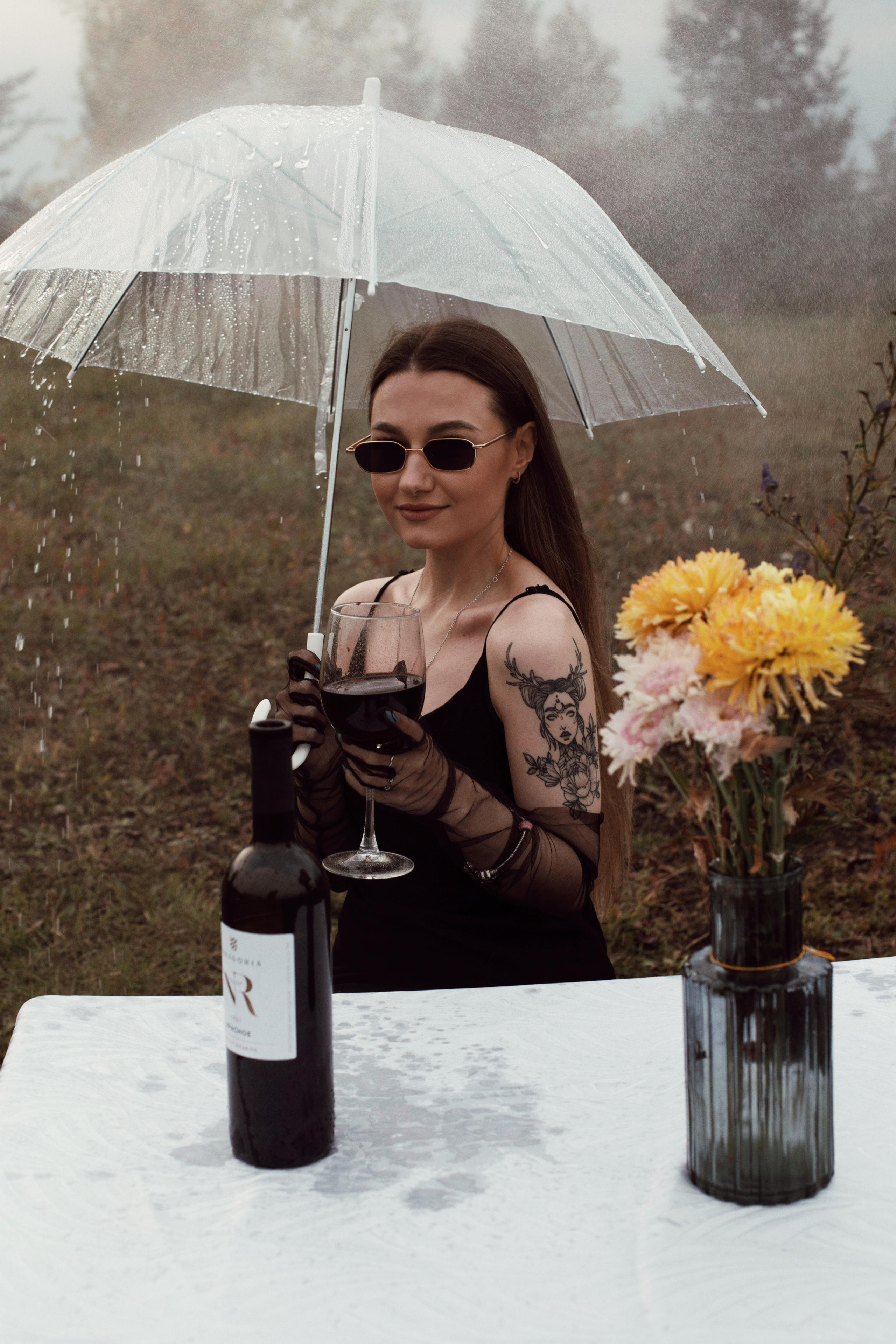 Дождь, вино и Маша. Фотограф Карина Шарафутдинова