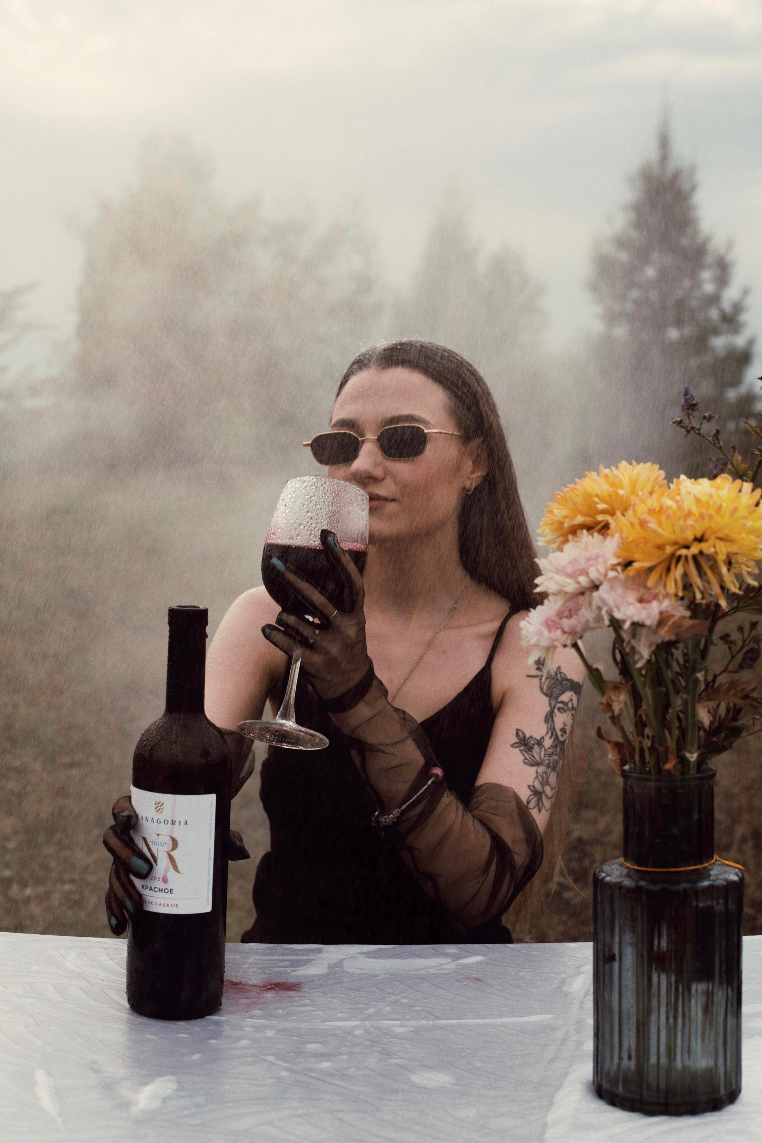 Дождь, вино и Маша. Фотограф Карина Шарафутдинова